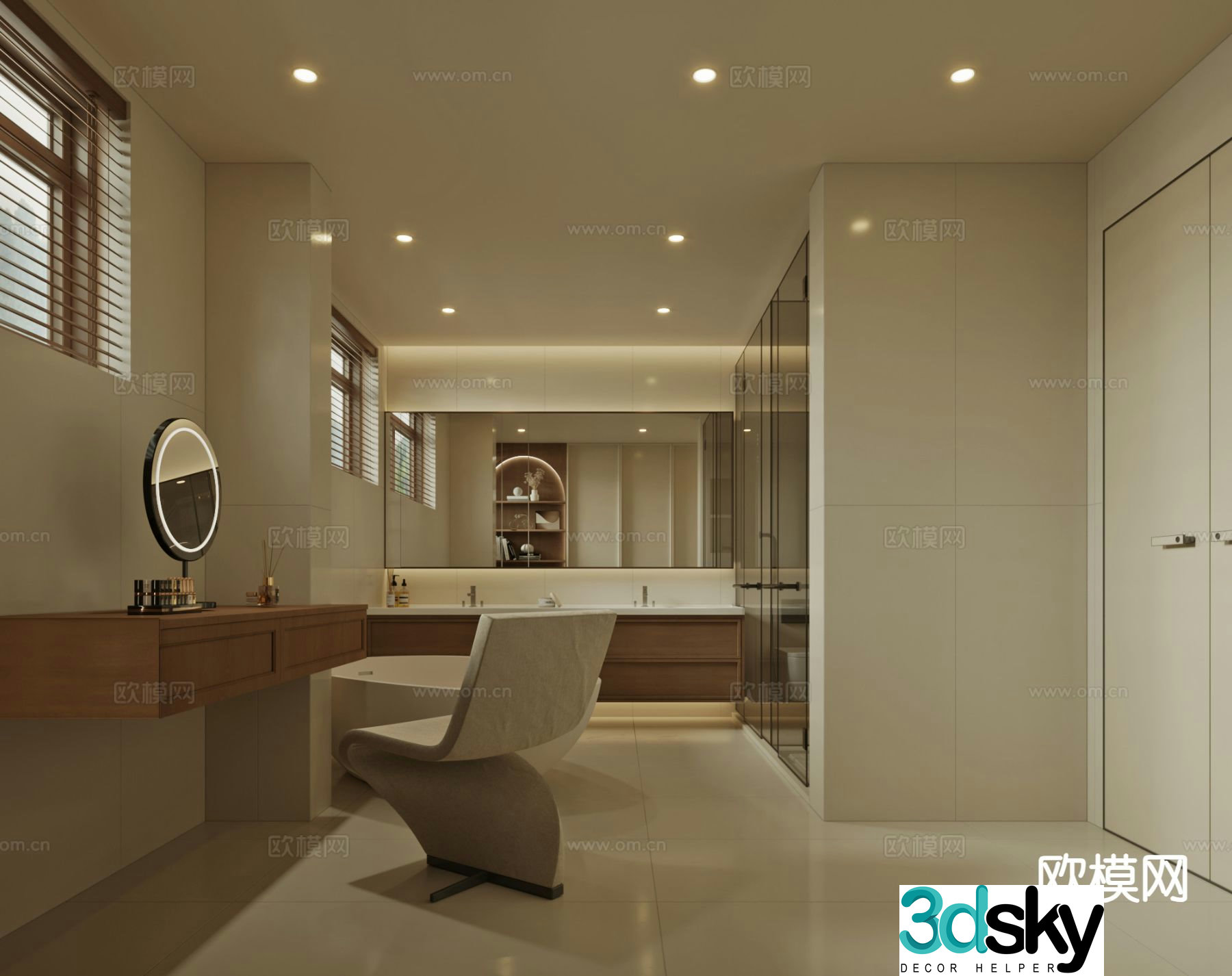 wabi-sabi bathroom bathroom 3d model