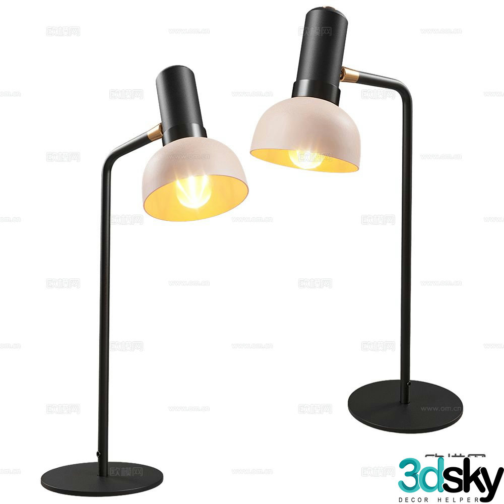 Zuiver Group simple table lamp 3d model