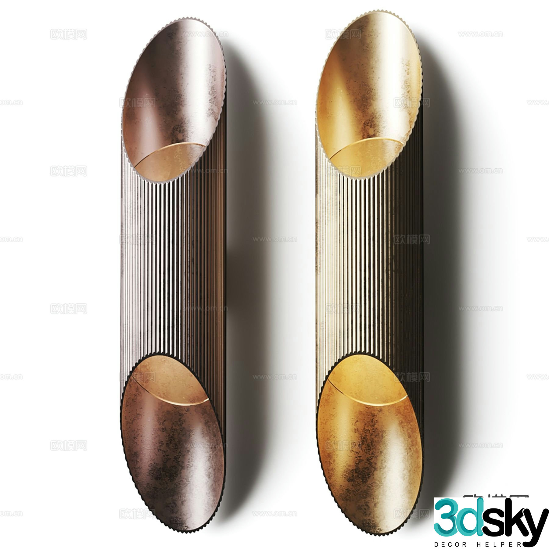 Modern wall light 3d model