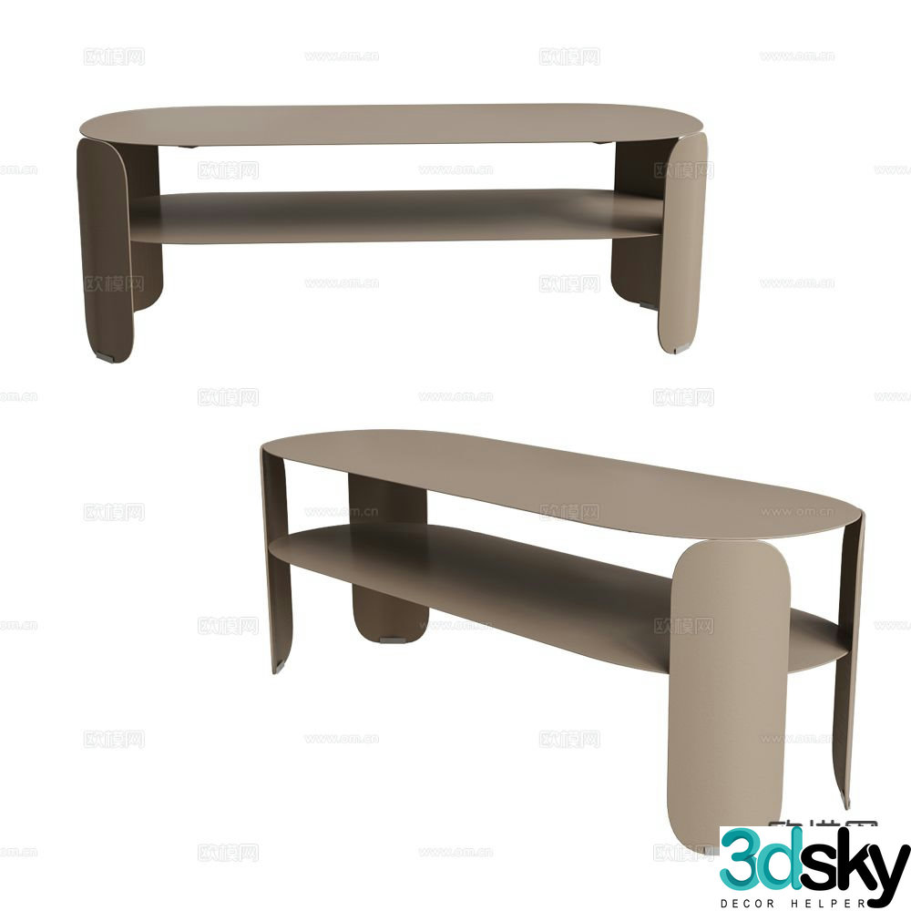 Fermob side cabinet entrance cabinet decorative cabinet 3d model