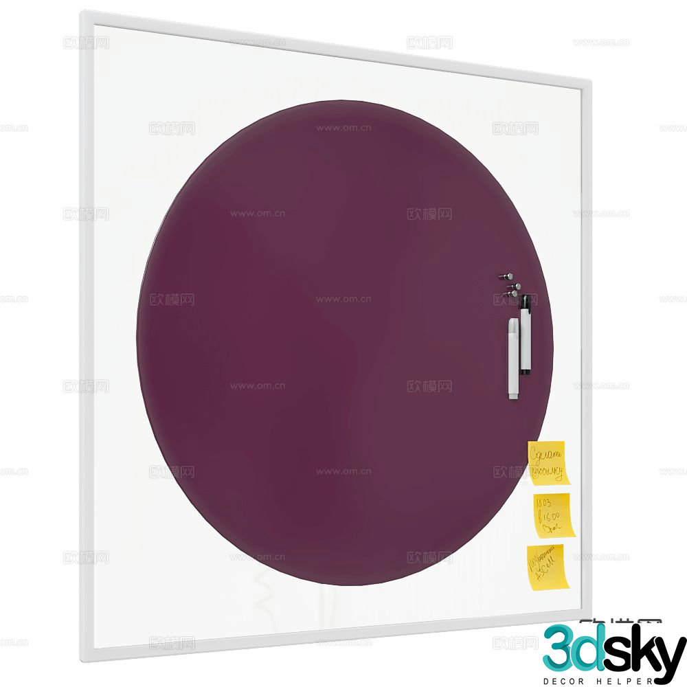 ASKELL blackboard hanging decoration 3d model