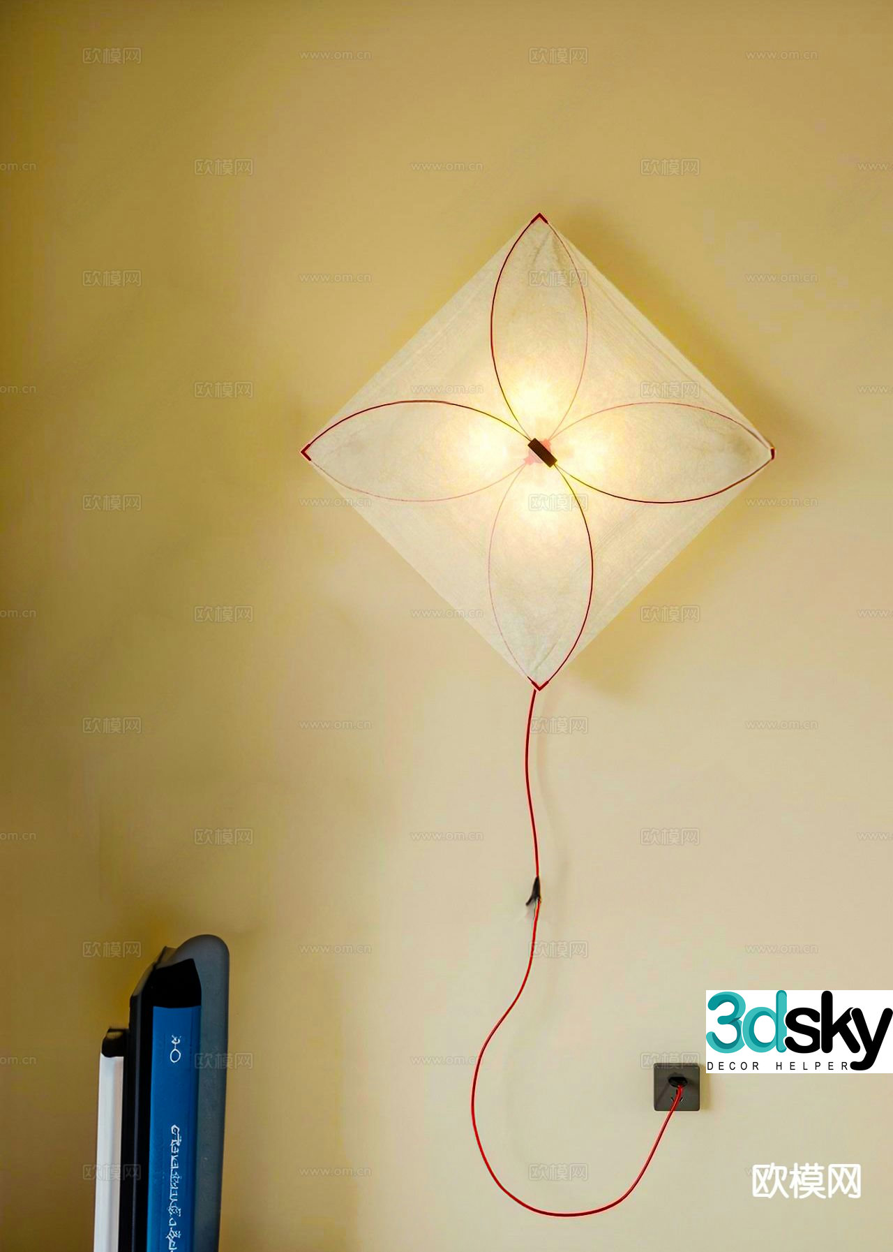 Creative wall lamp minimalist wall lamp 3d model