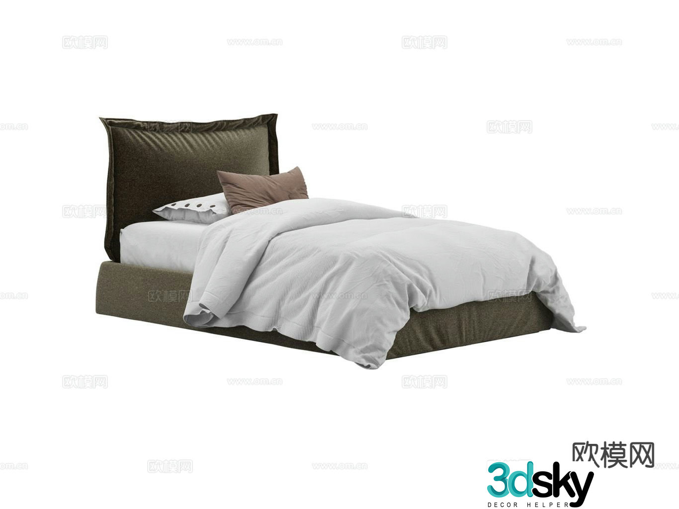 Simple children’s bed 3d model
