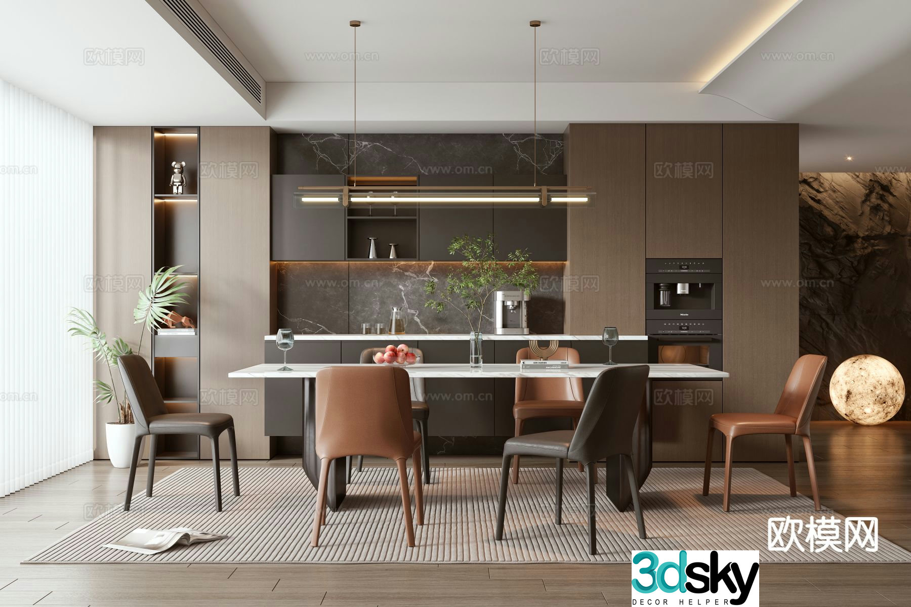 Italian restaurant 3d model
