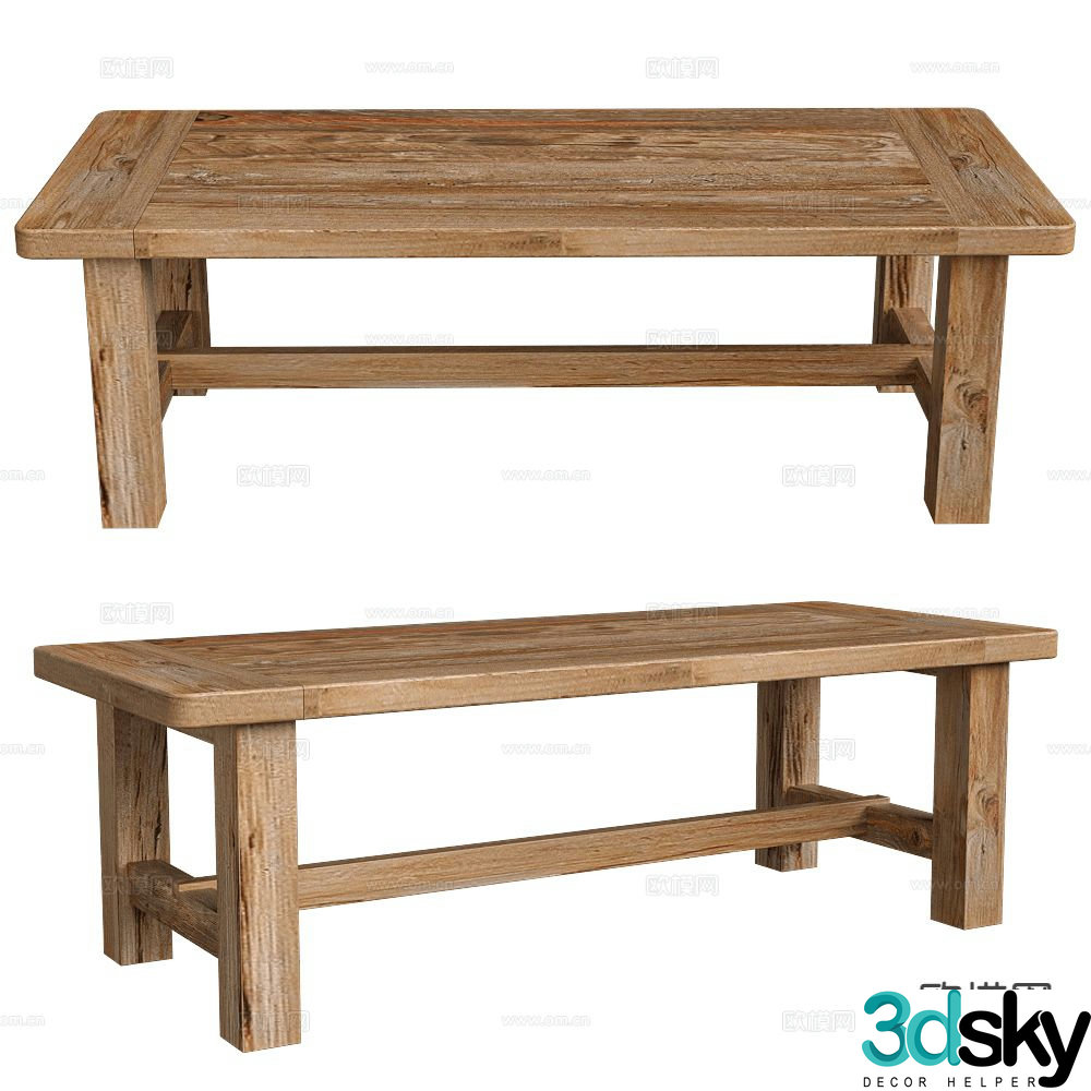 Bemondi dining table 3d model