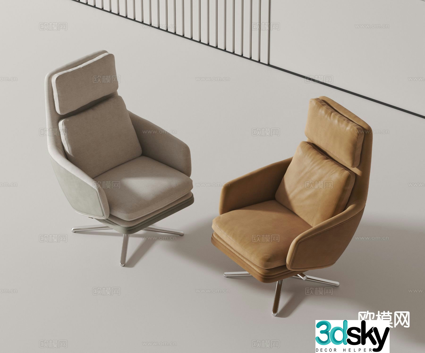 Modern office chair executive chair 3d model