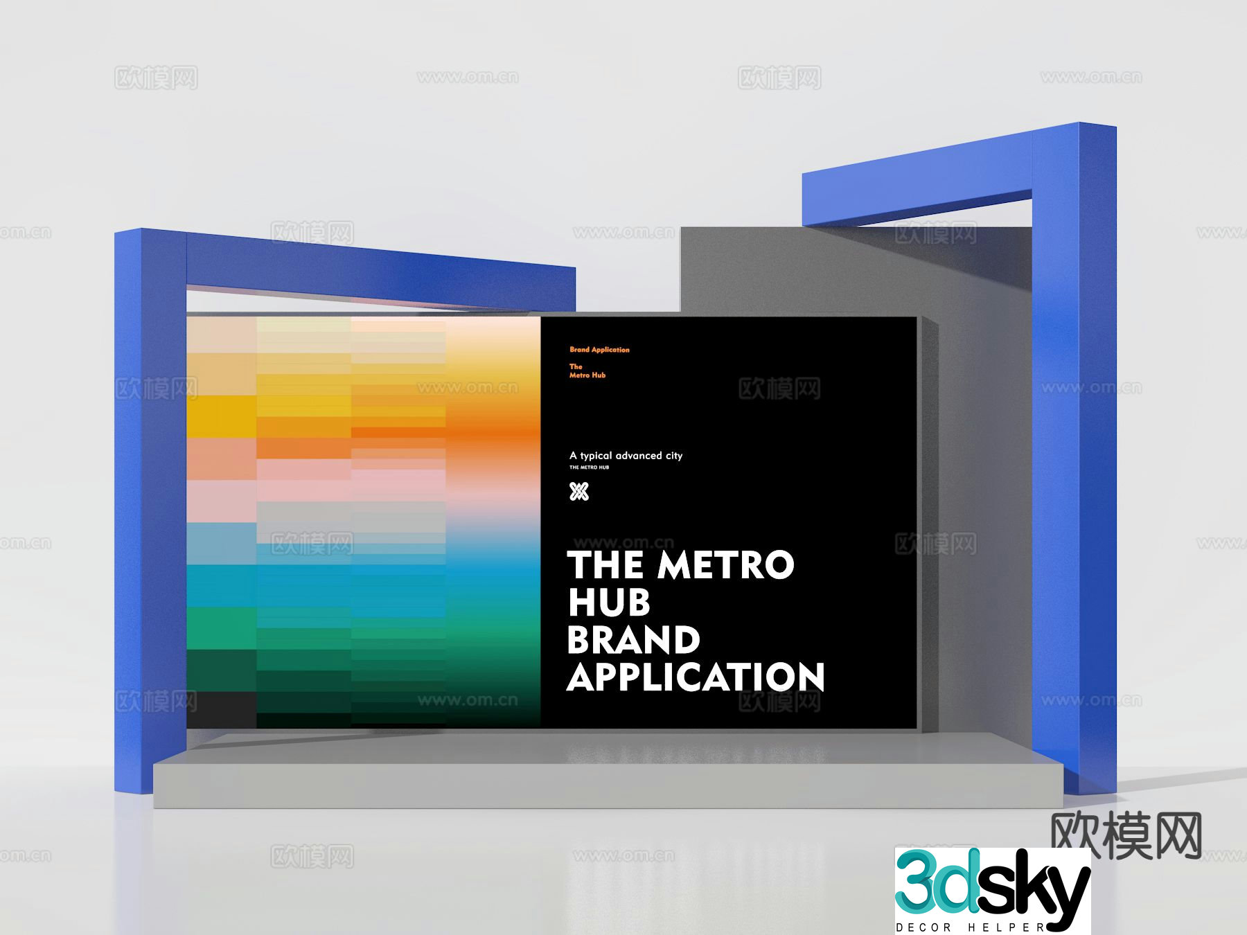 Modern check-in point Meichen 3D model
