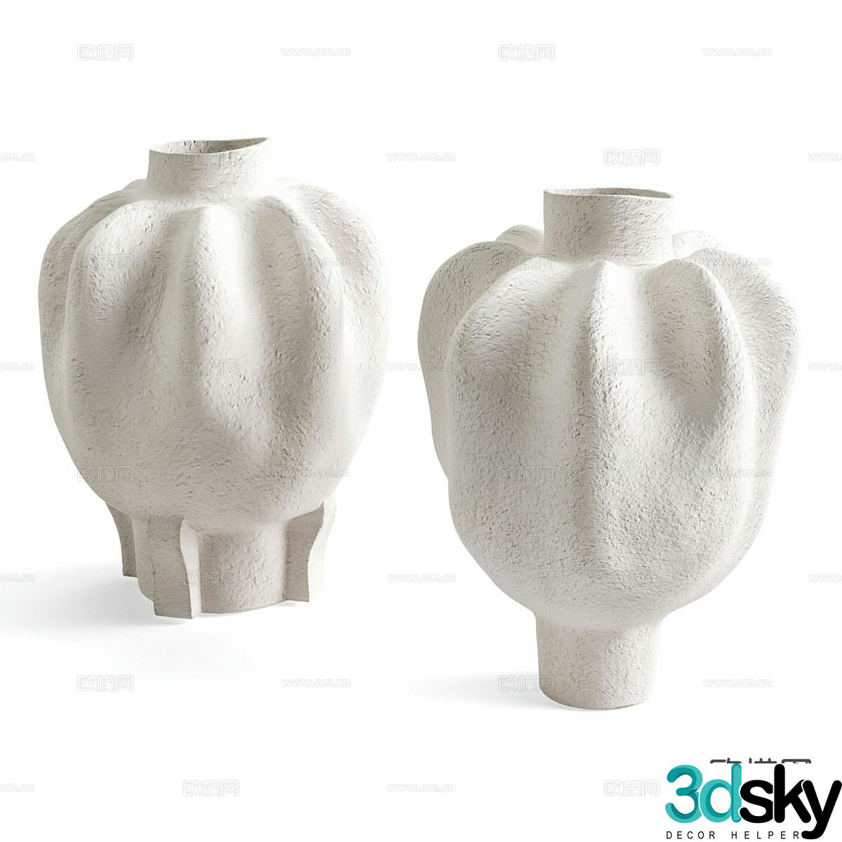 Modern ceramic bottle 3d model