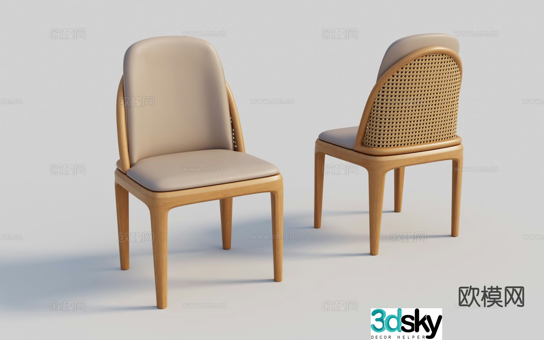 Chair Single Chair Dining Chair Leisure Chair 3d model