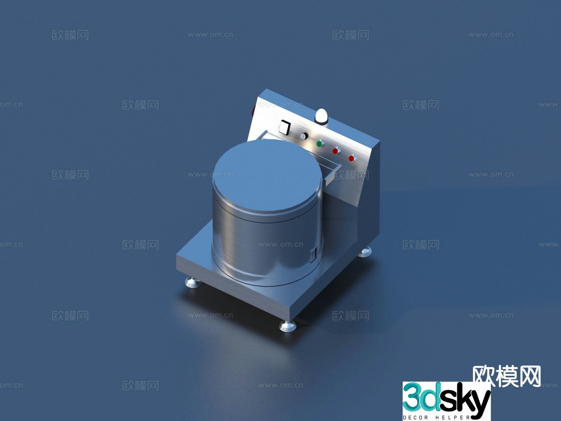 Industrial equipment automatic mixer 3d model
