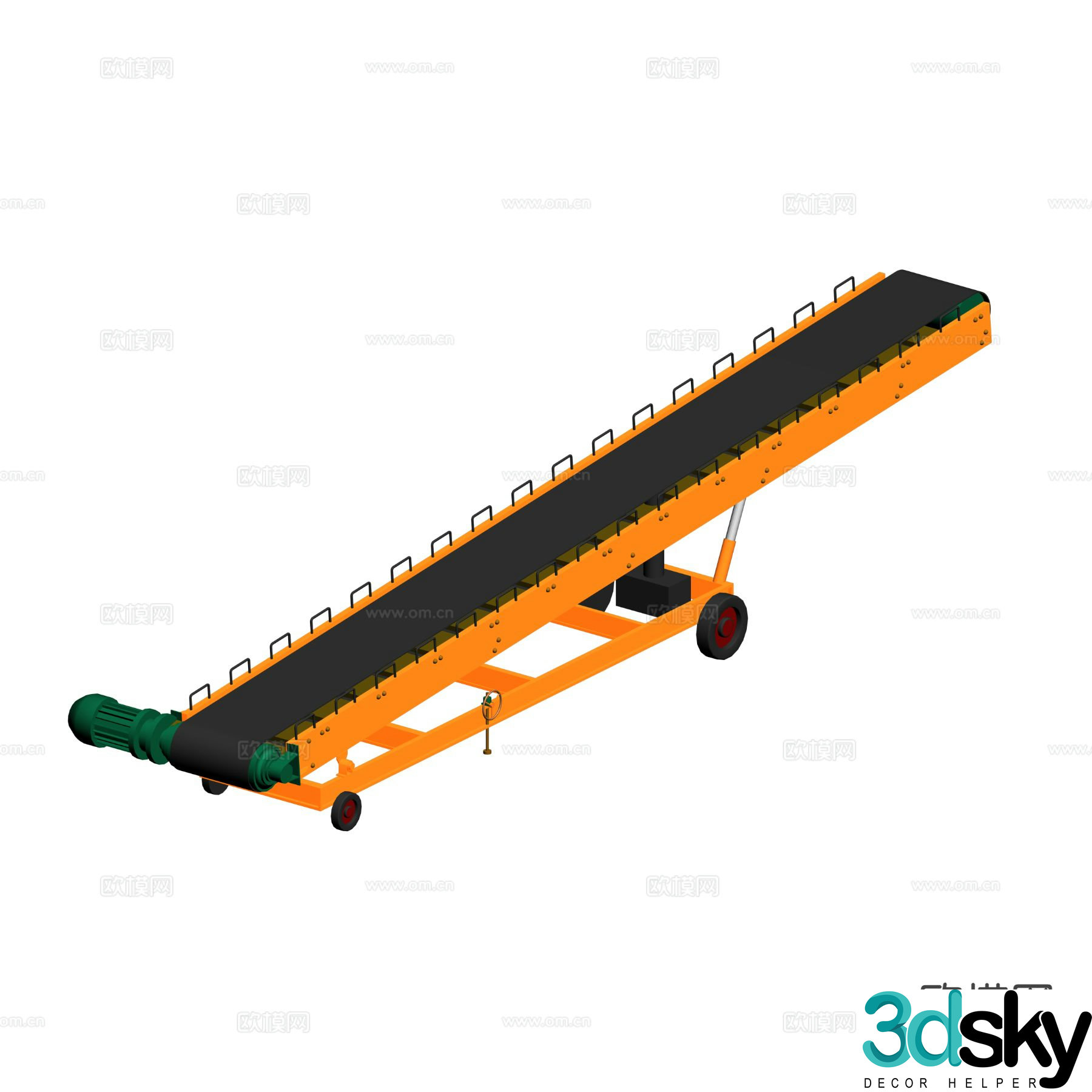 Belt conveyor conveyor belt conveyor belt coal mine mine special 3d model