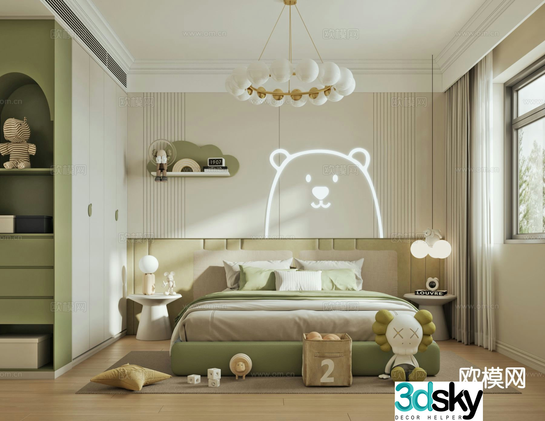 French style children’s room children’s room 3d model