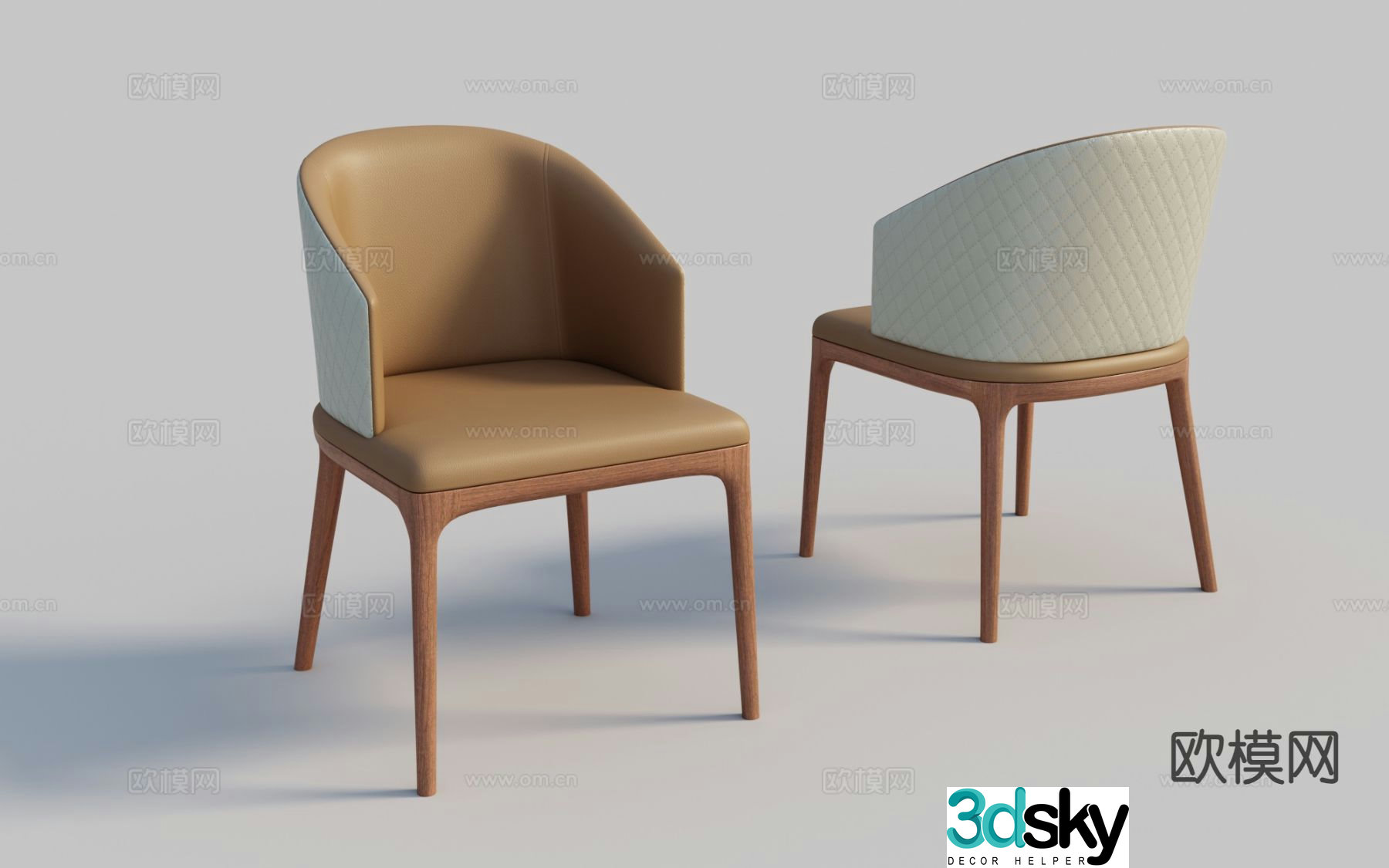 Chair Single Chair Dining Chair Leisure Chair 3d model