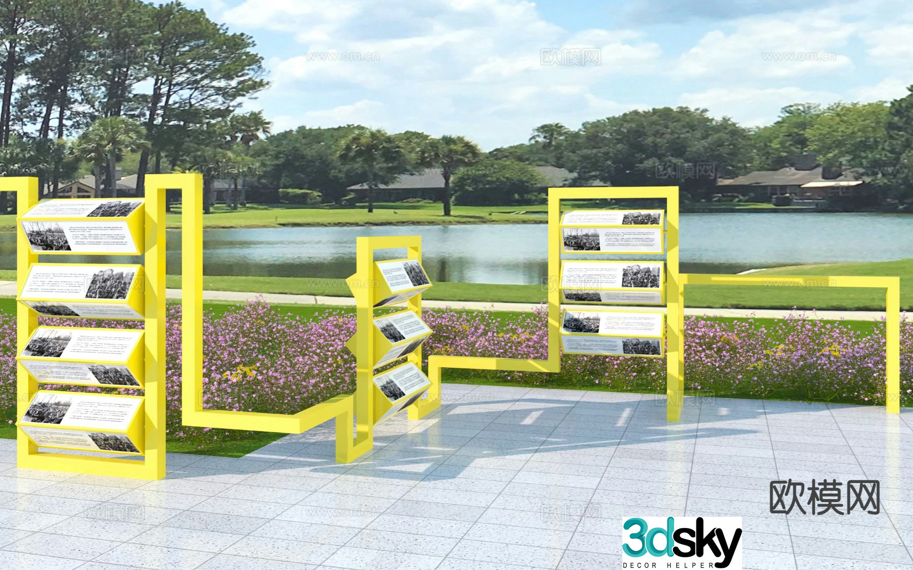 Outdoor sculpture urban sculpture 3d model