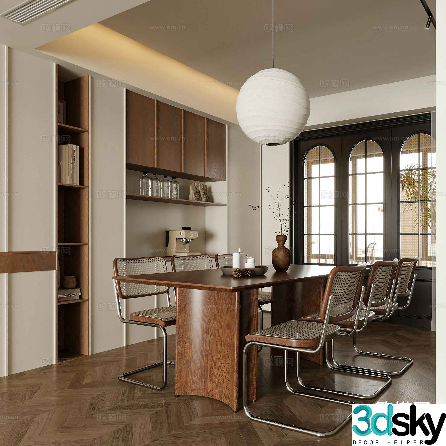 Modern restaurant 3d model