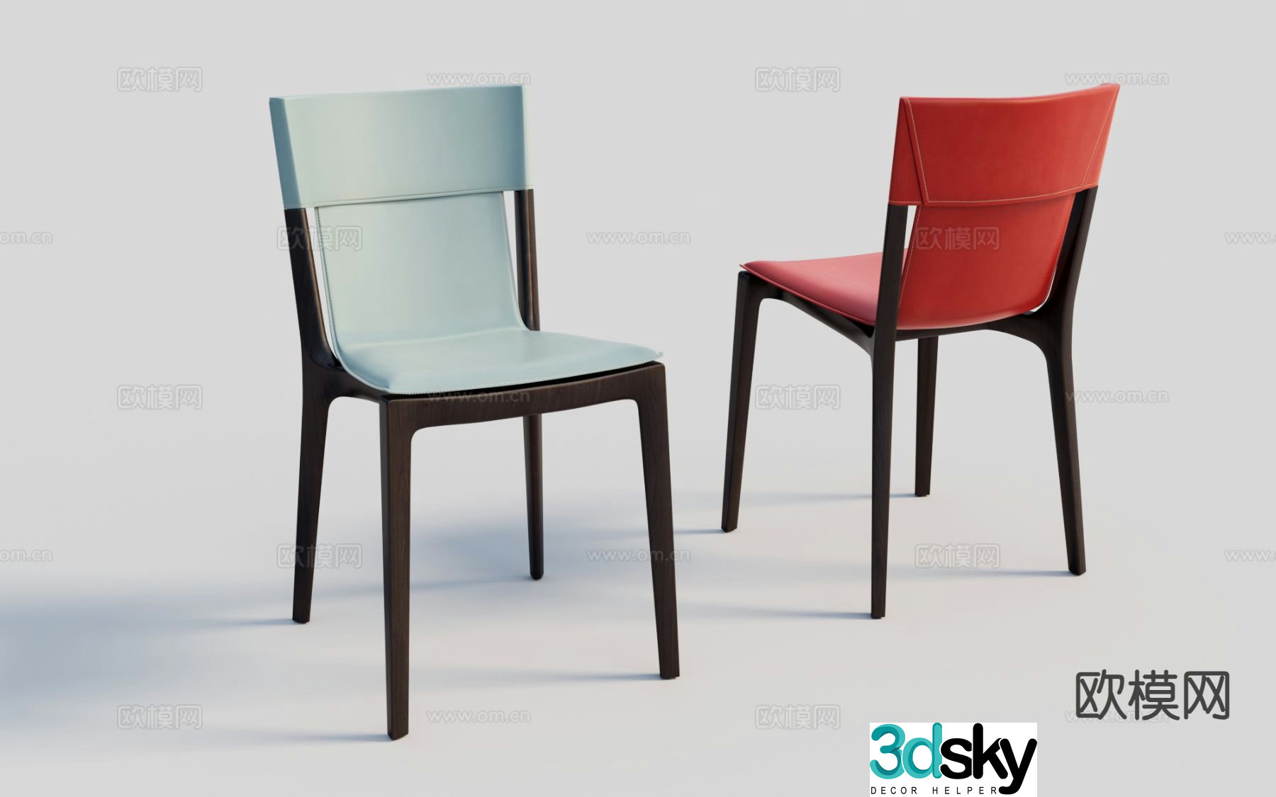 Chair Single Chair Dining Chair Leisure Chair 3d model