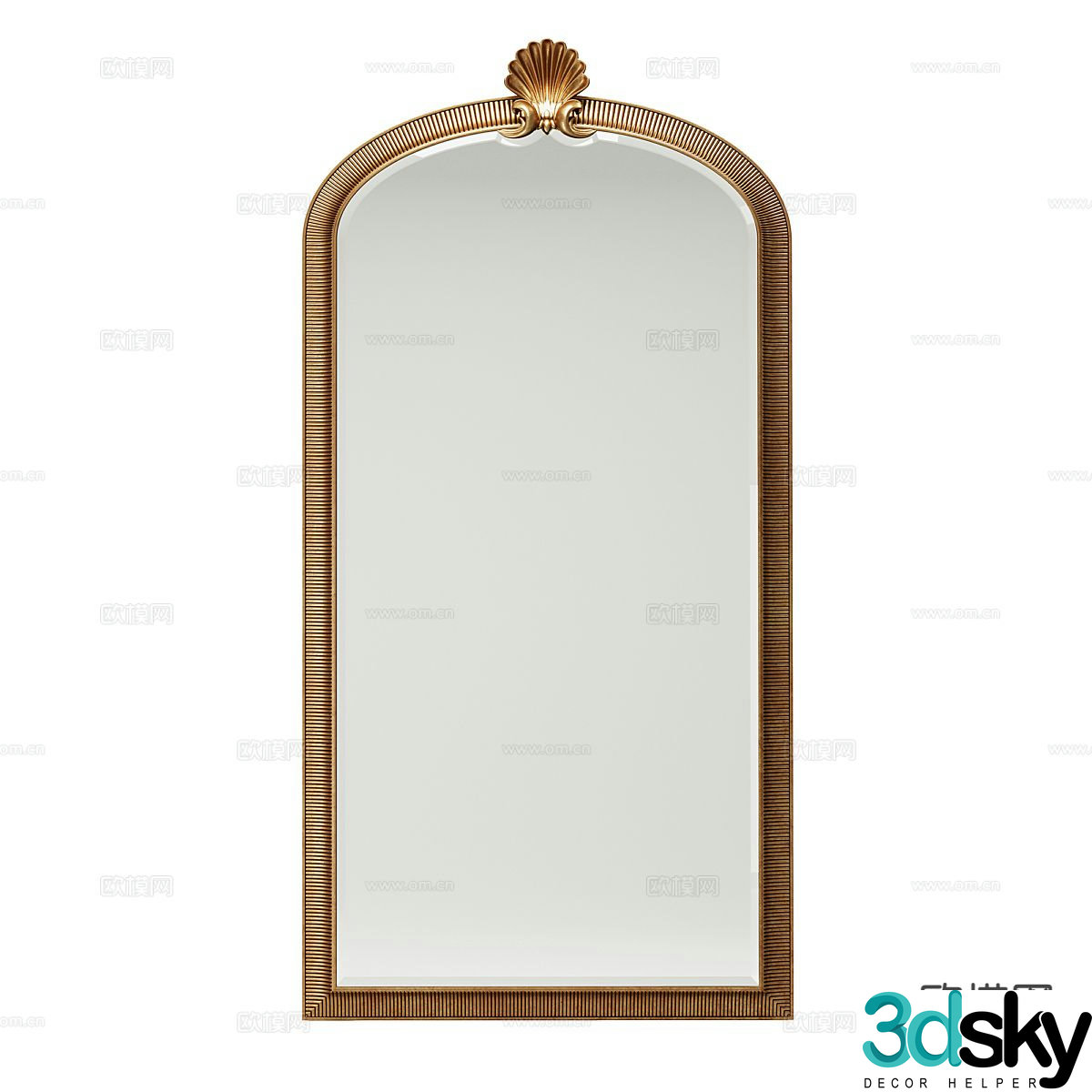 mirror decorative mirror hanging mirror 3d model