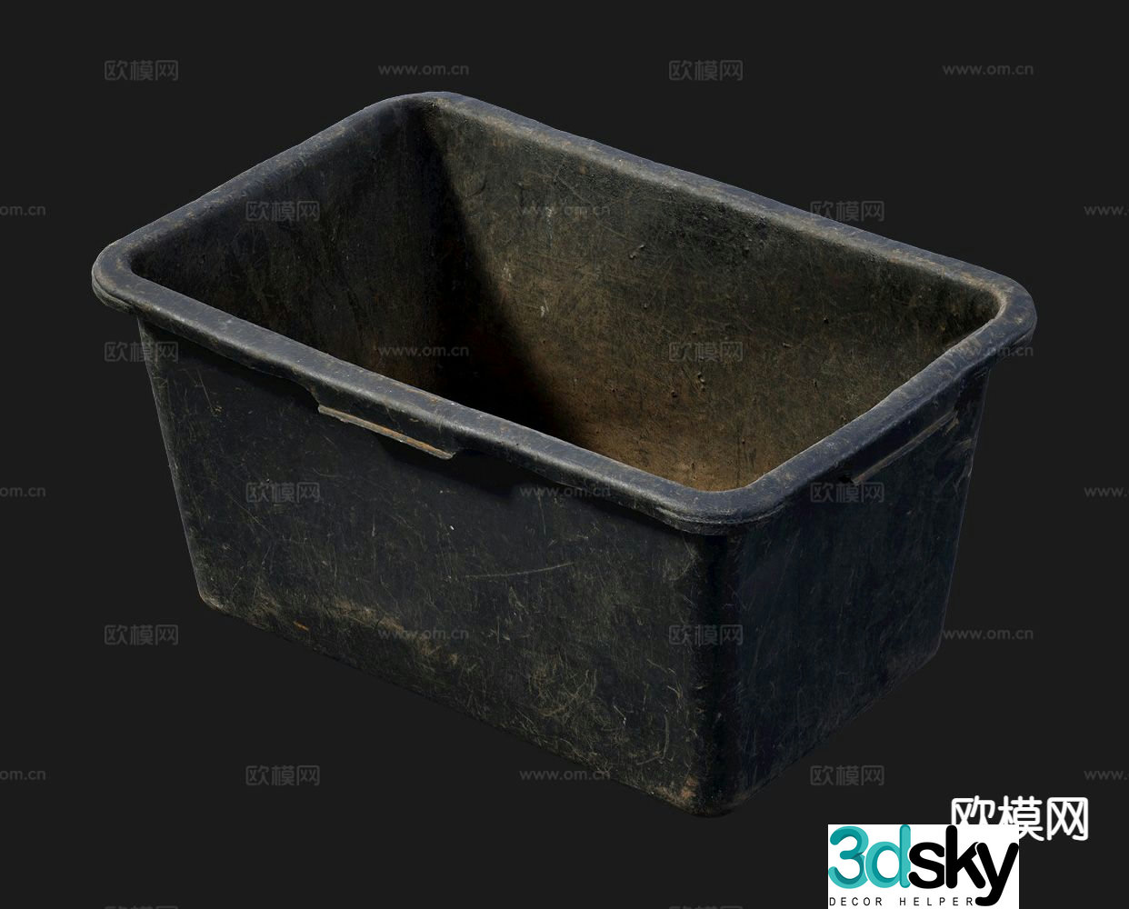 Iron storage trough plastic trough sink 3d model