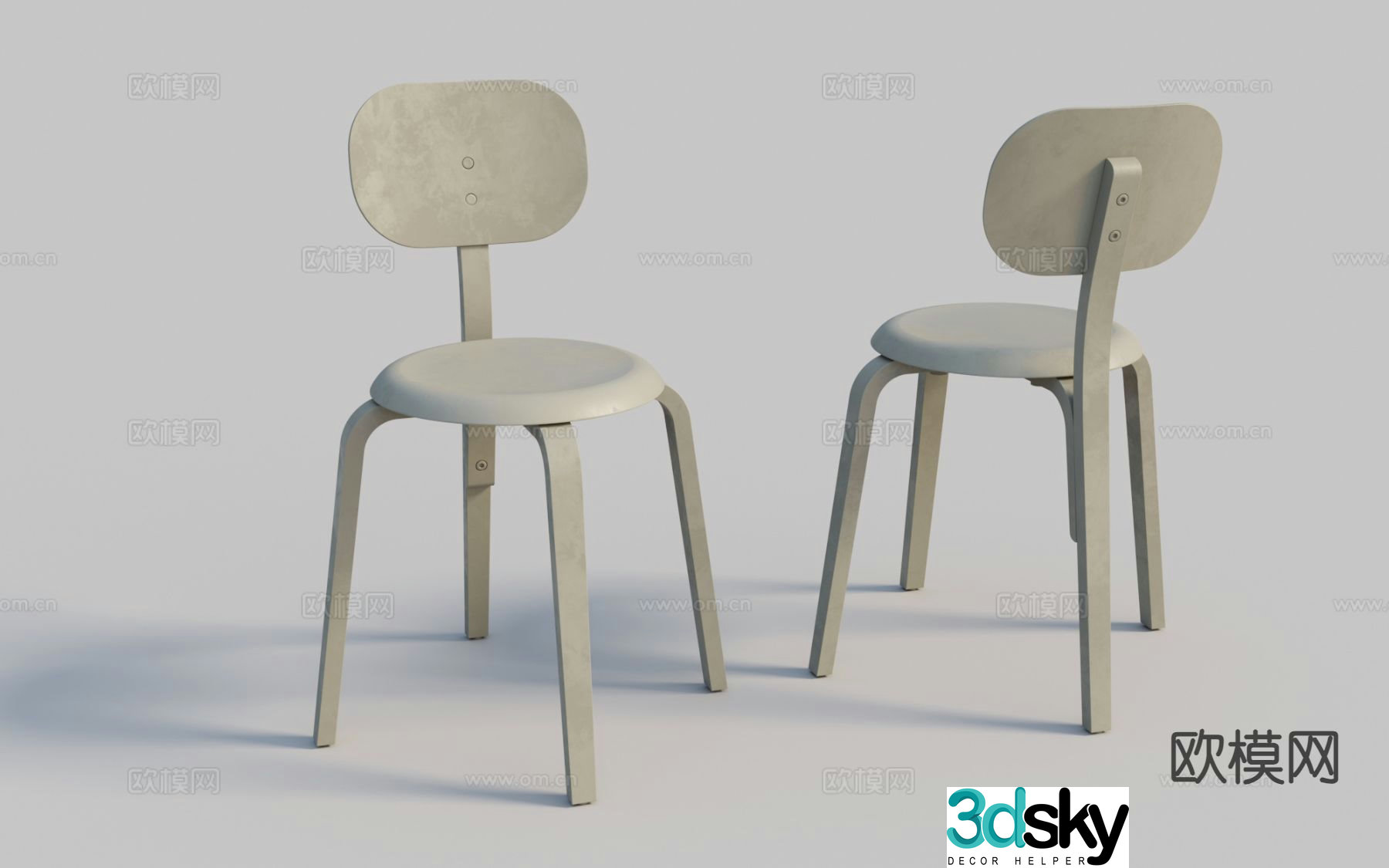 chair single chair dining chair 3d model