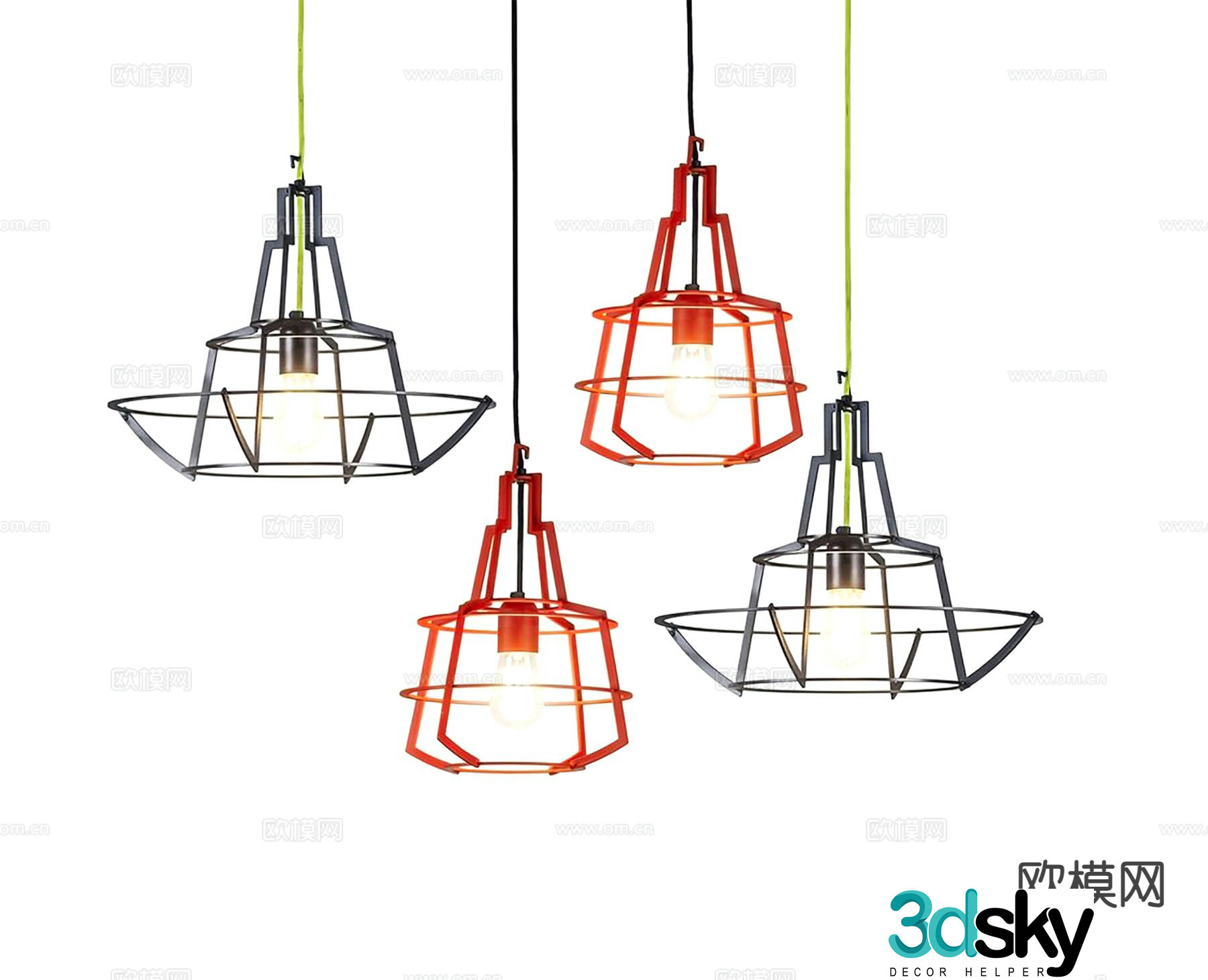 Creative chandelier art chandelier 3d model