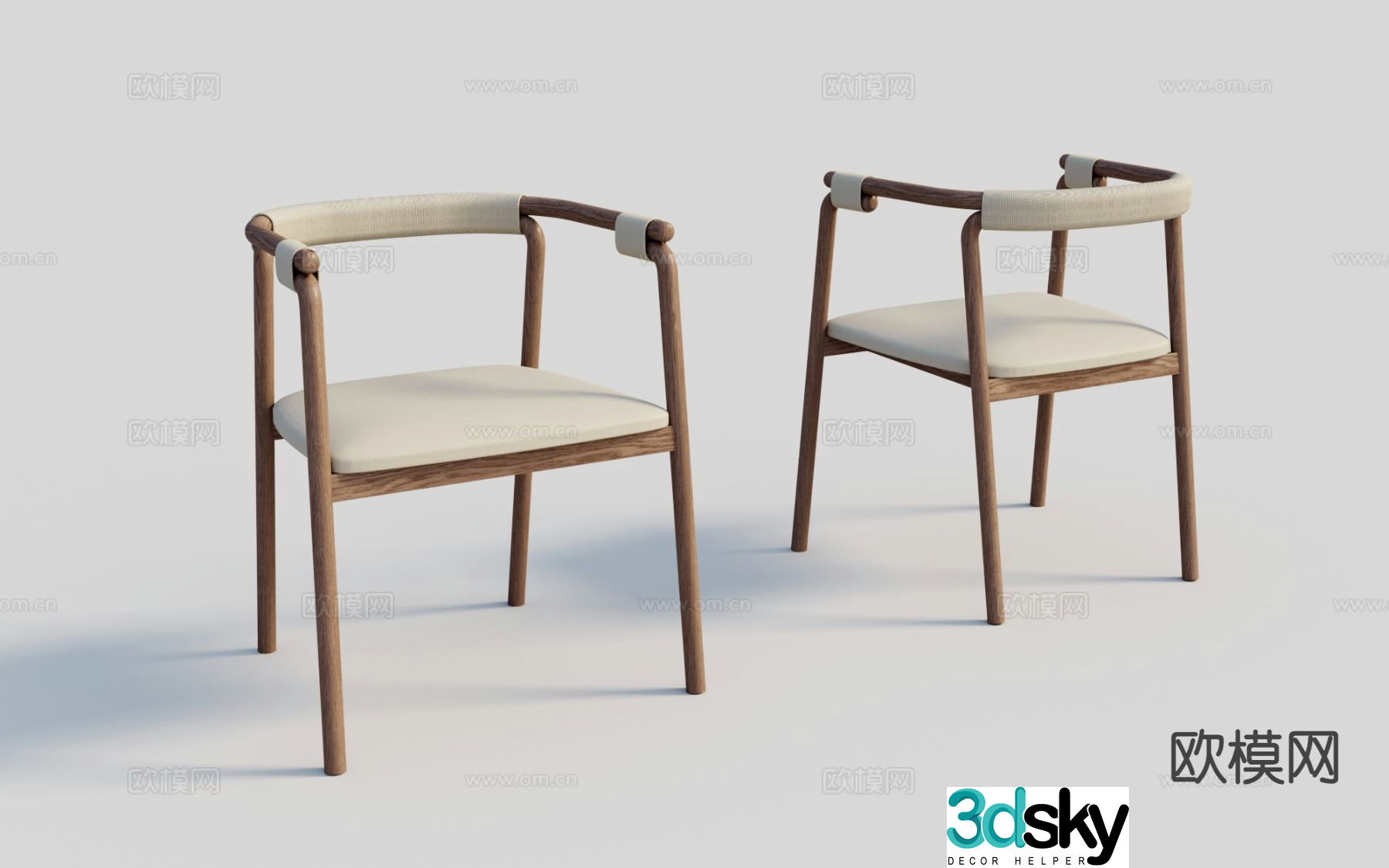 Chair Single Chair Dining Chair Leisure Chair 3d model