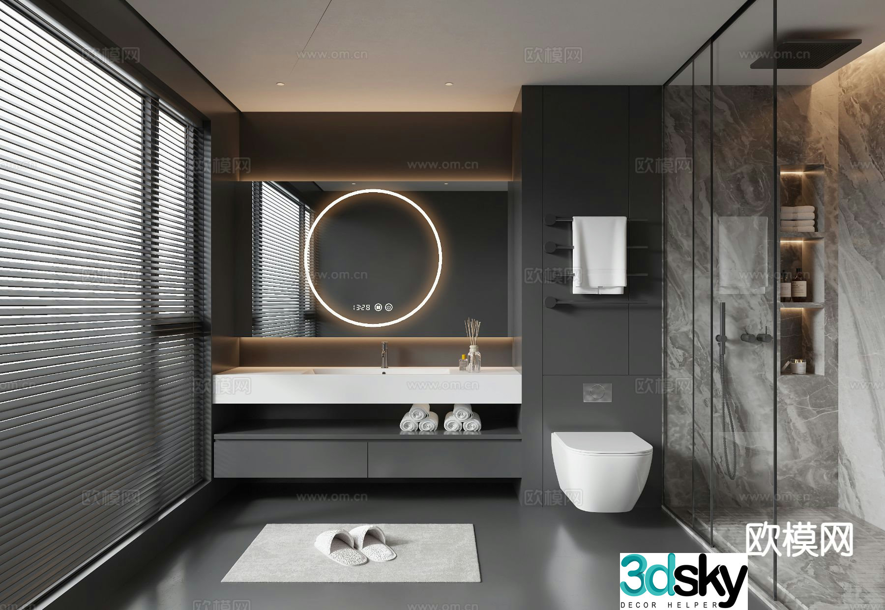 Italian bathroom bathroom 3d model