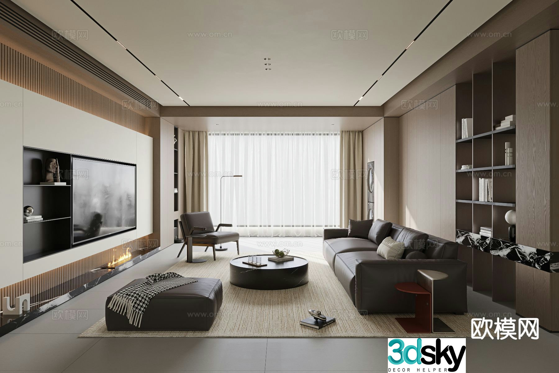 Italian living room 3d model