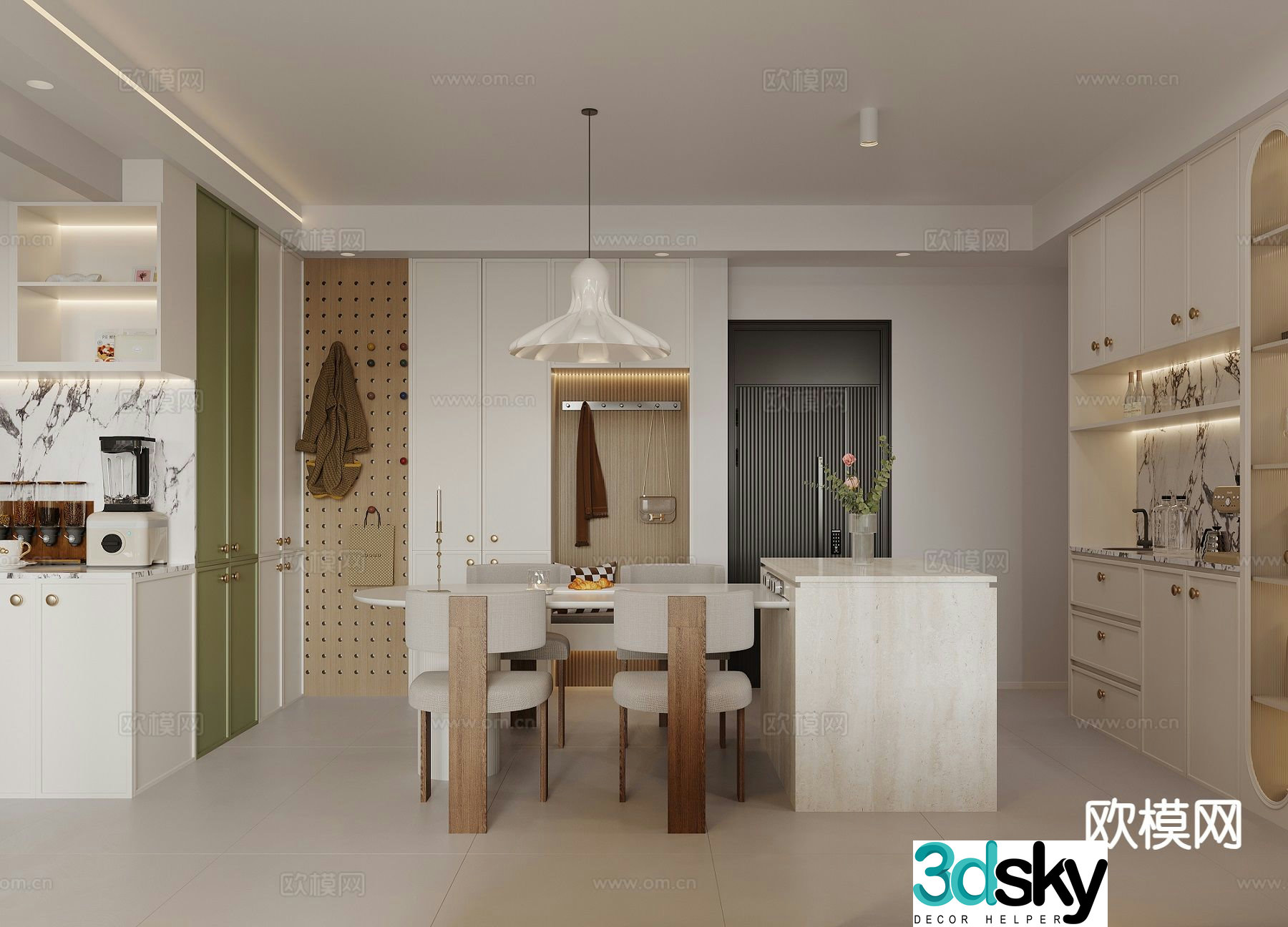 Wabiji restaurant 3d model