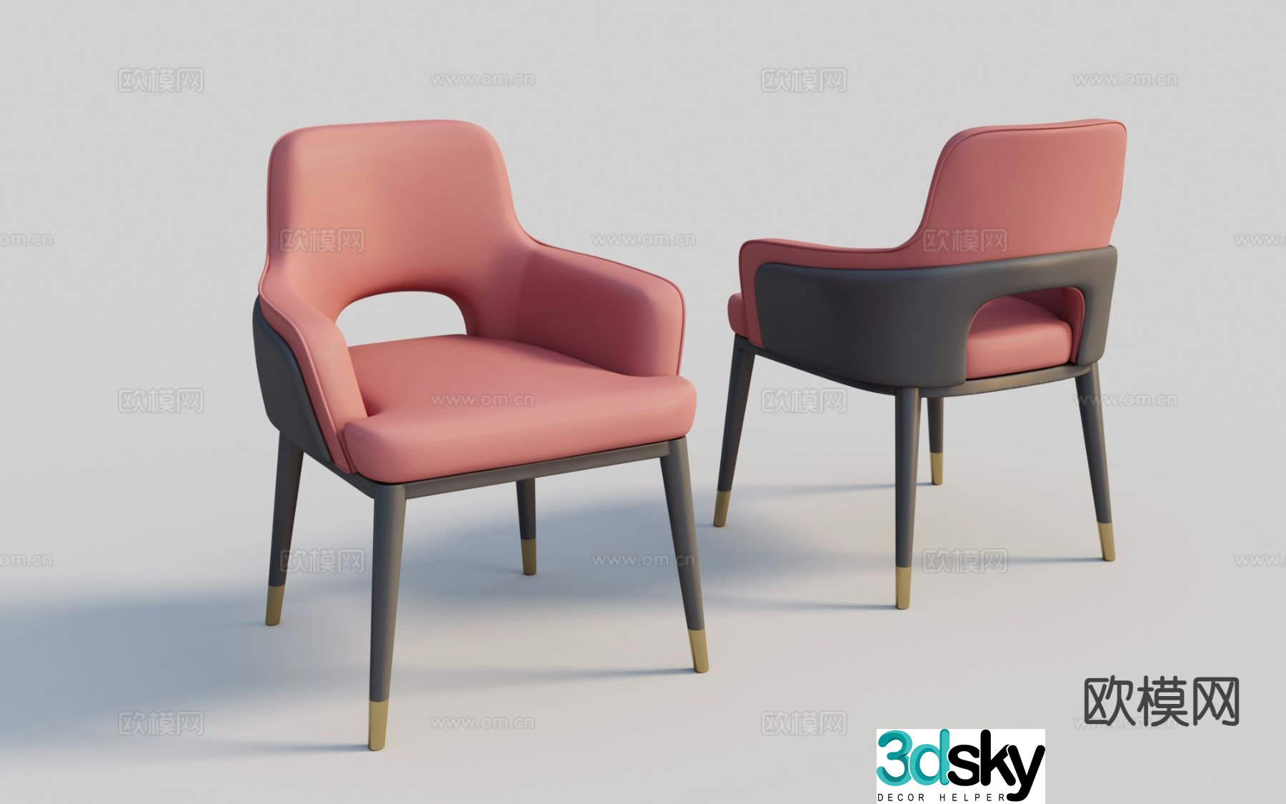 Chair Single Chair Dining Chair Leisure Chair 3d model