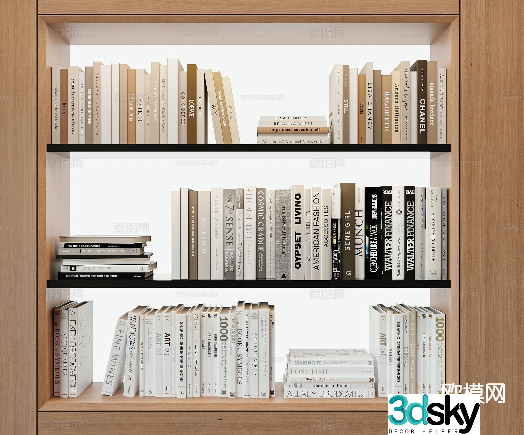 Modern book 3d model