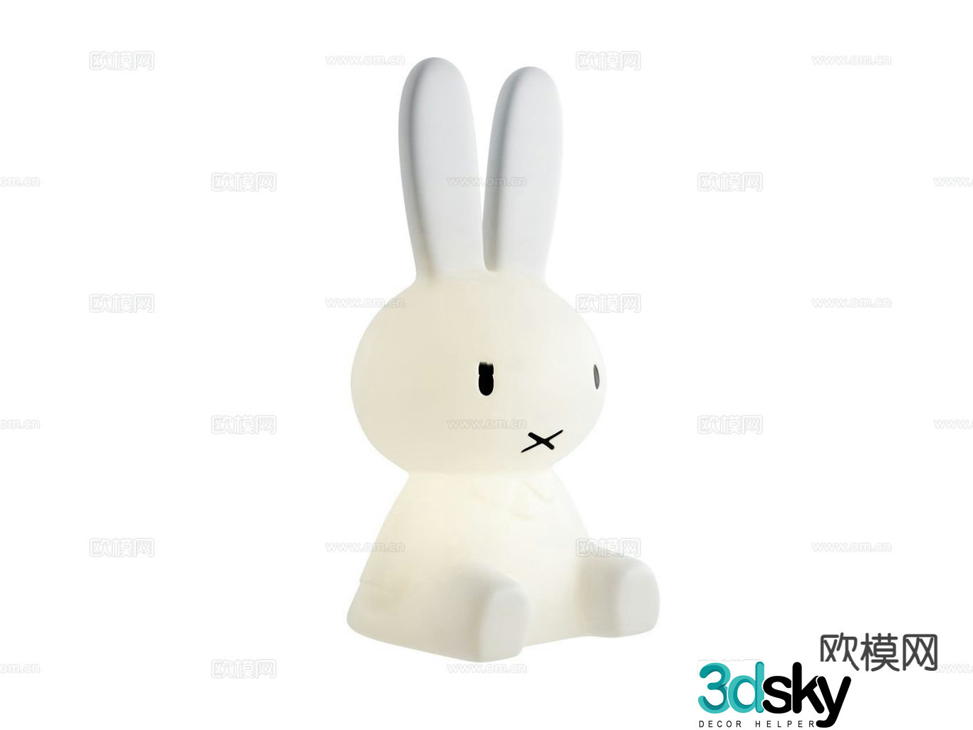 Children’s lamps table lamp rabbit lamp 3d model