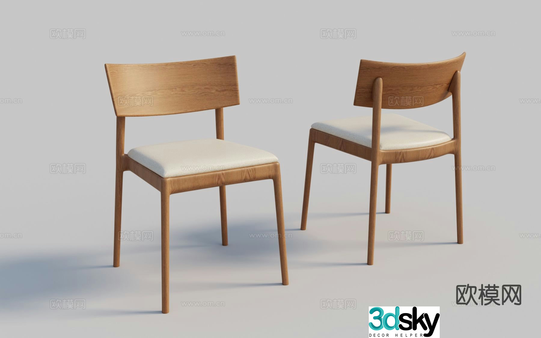 chair single chair dining chair 3d model
