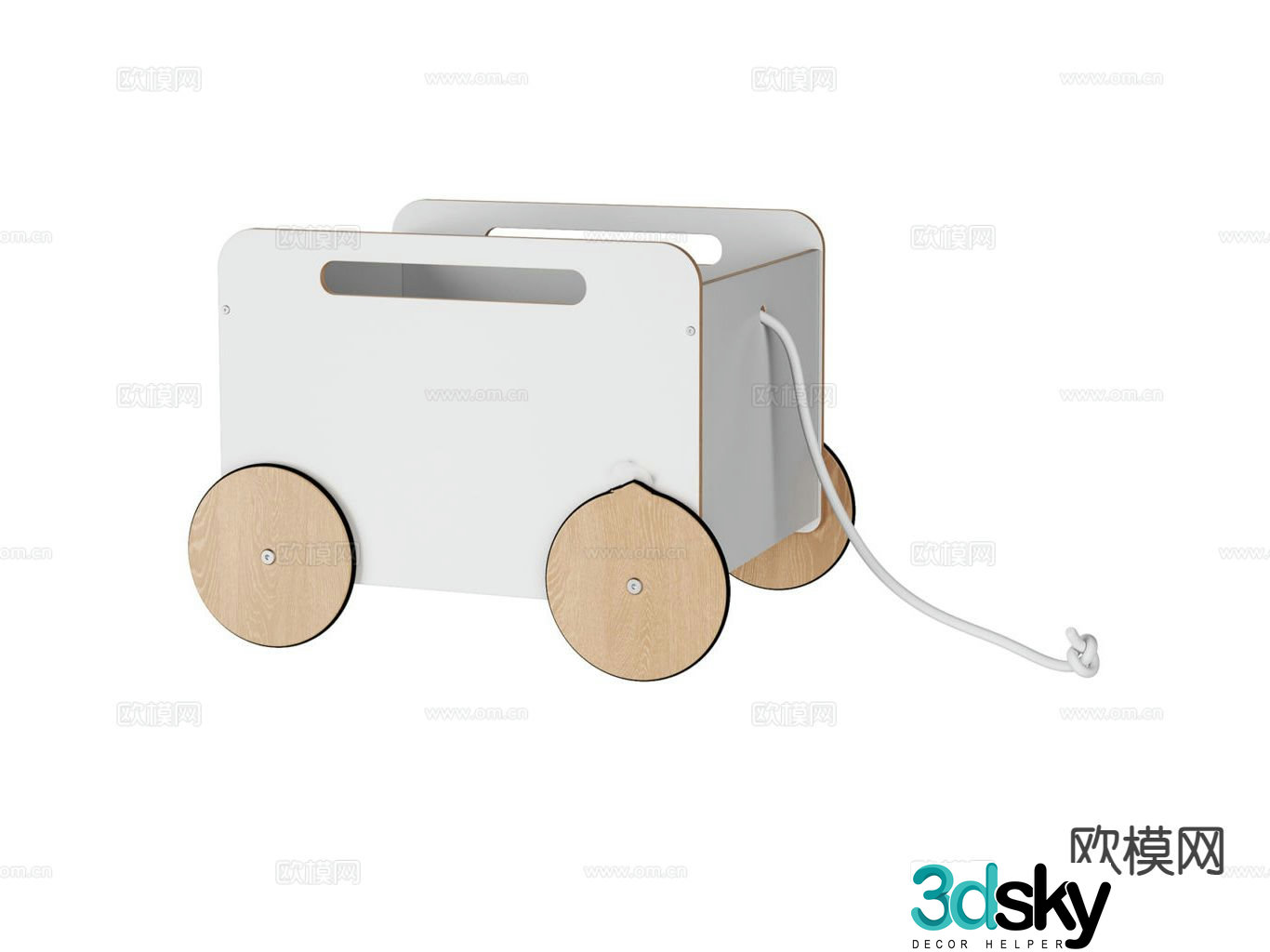 Simple toy car 3d model
