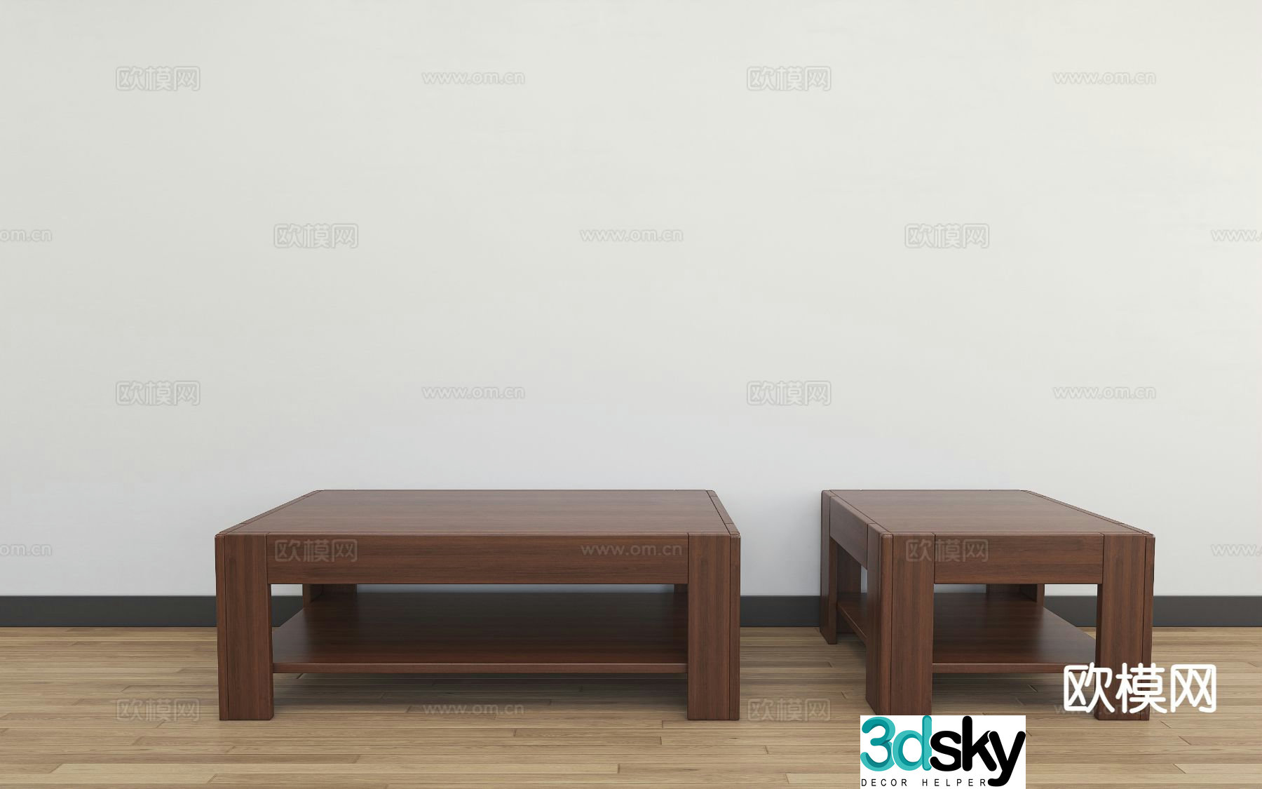 Modern coffee table 3d model