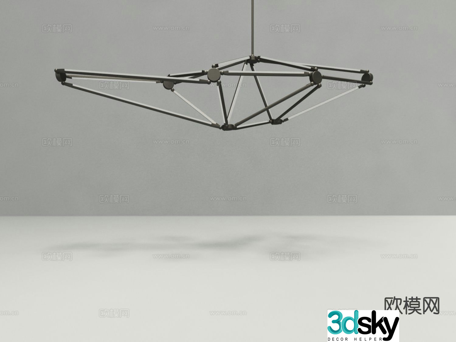 Creative chandelier 3d model