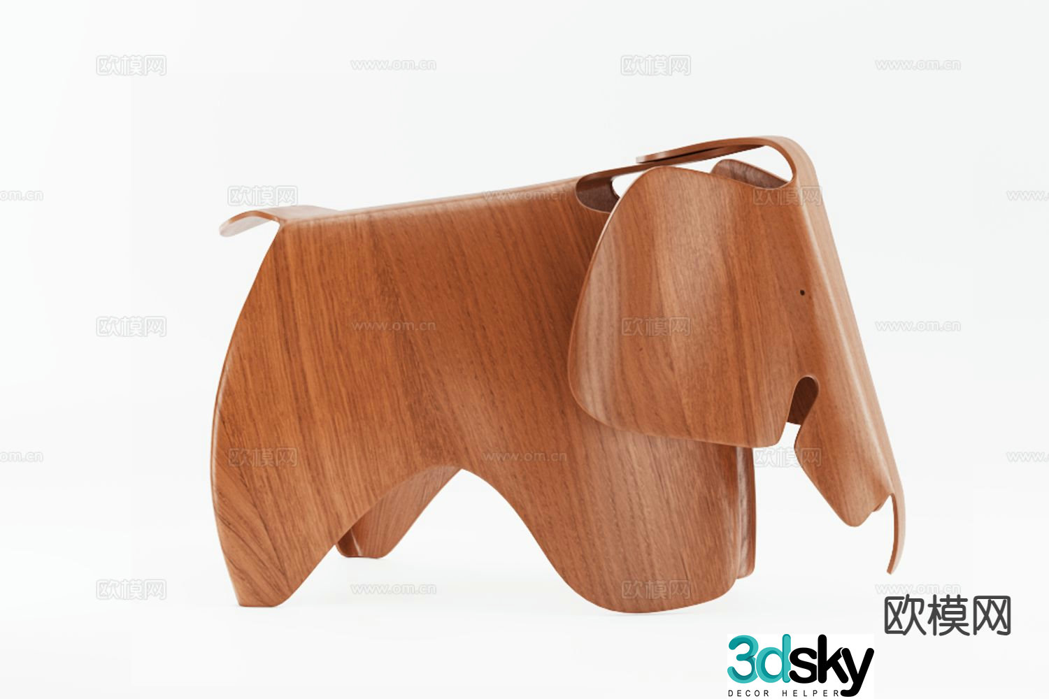 Children’s Stool Trojan Horse Elephant Chair 3d model