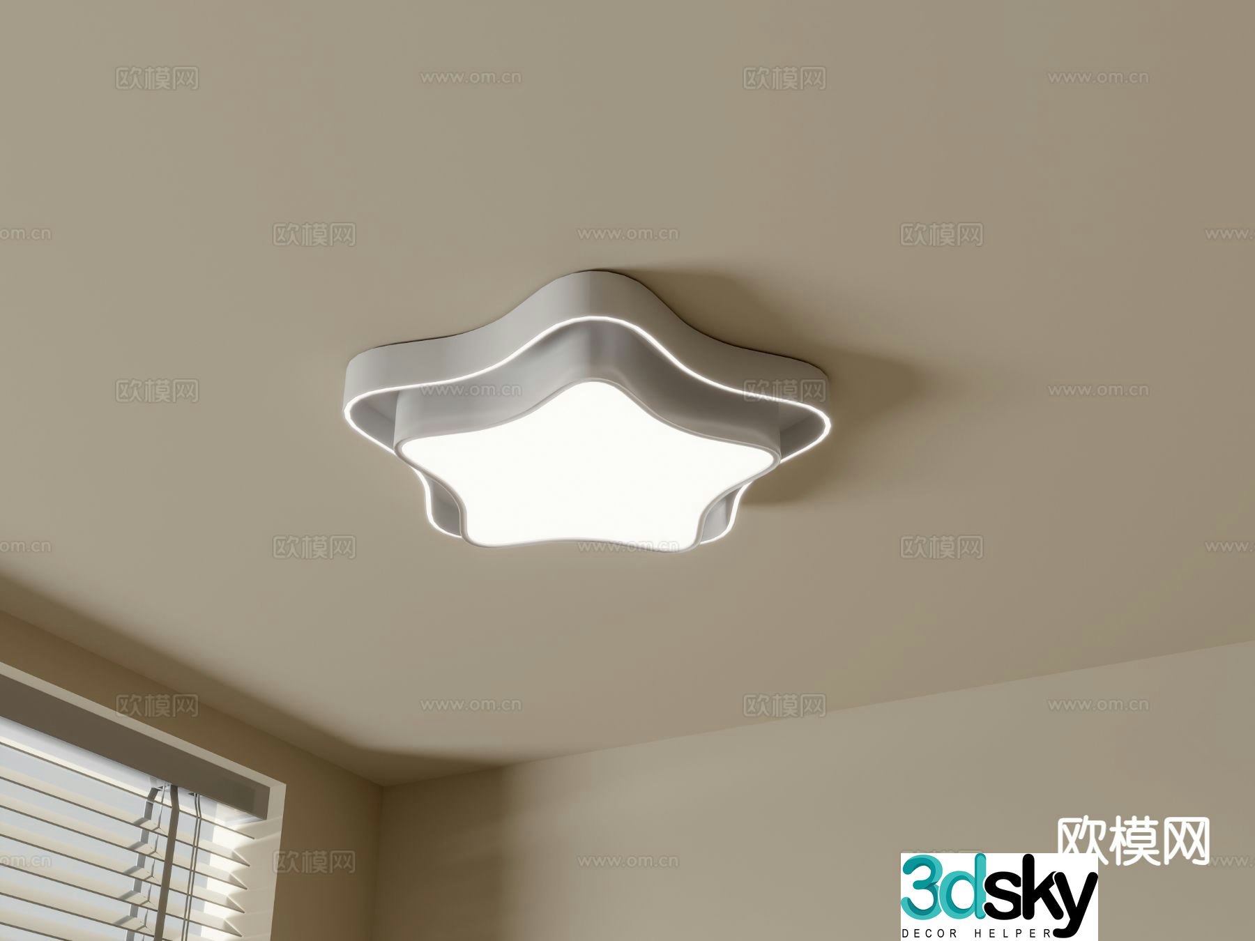 Modern ceiling lamp 3d model