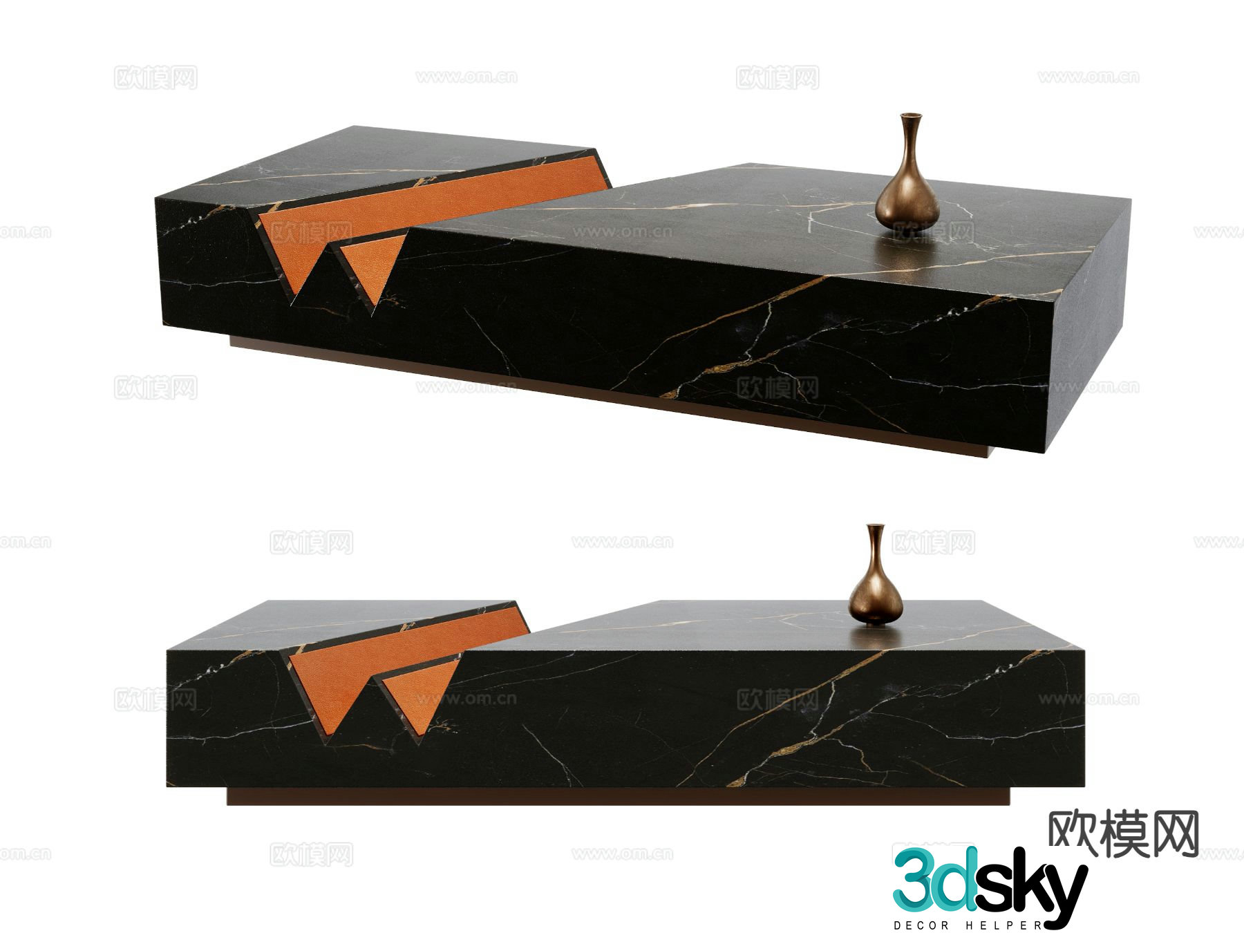 Modern coffee table 3d model
