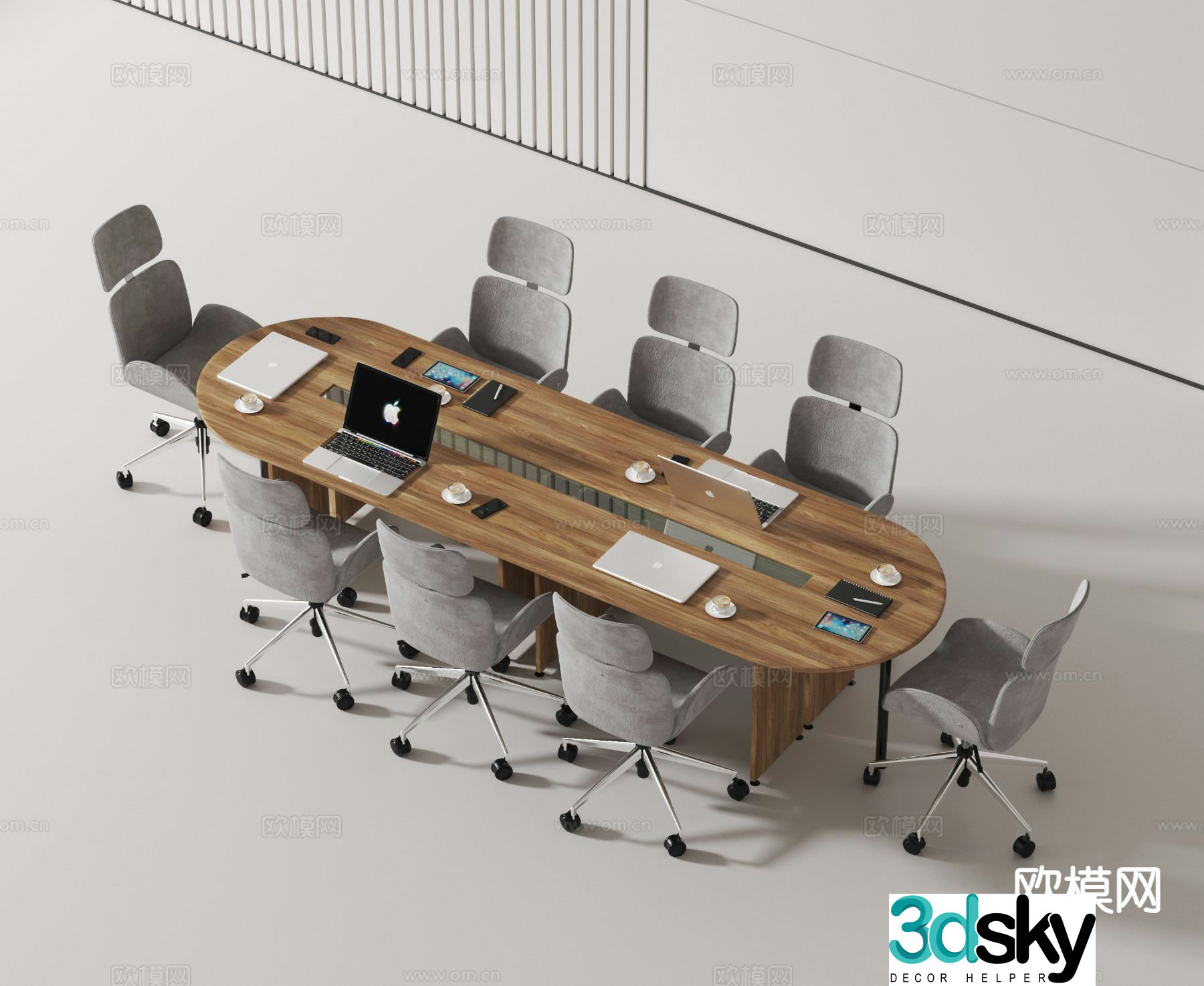 Modern conference table conference table 3d model
