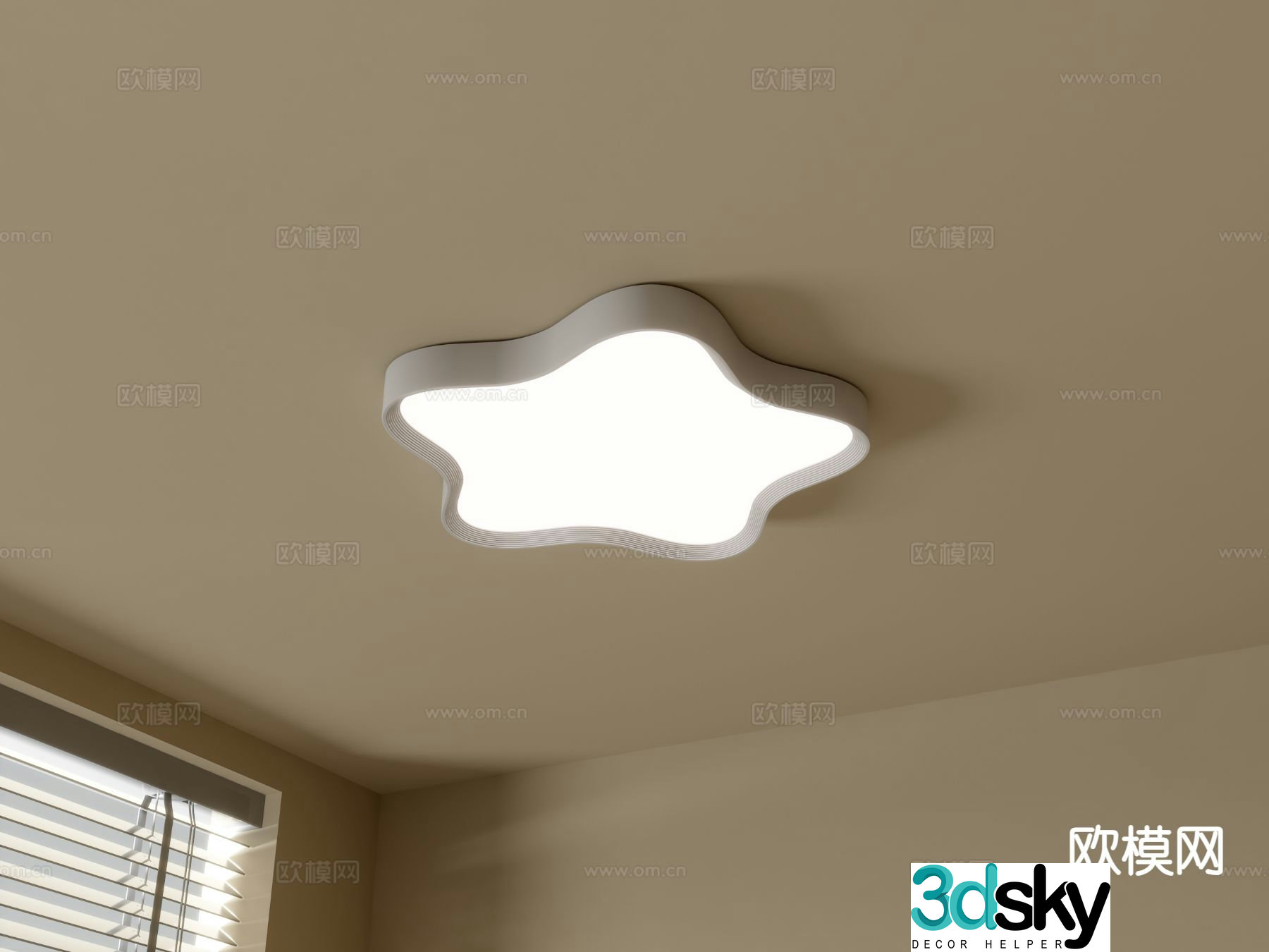 Modern ceiling lamp 3d model
