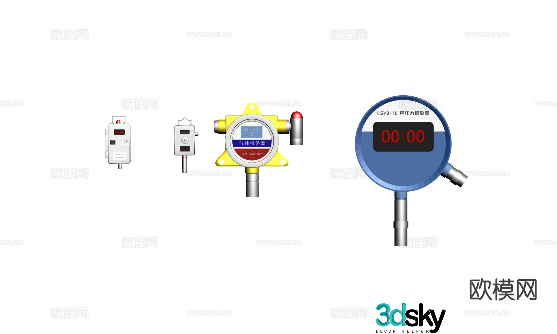 Sensor Methane CH4 Sensor CO Sensor Gas Alarm 3D Model