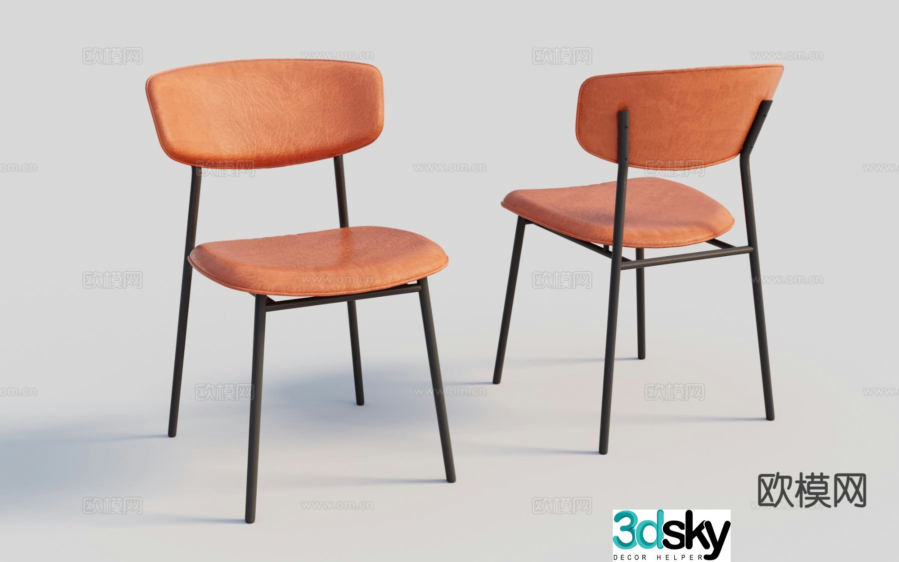 Chair Single Chair Dining Chair Leisure Chair 3d model