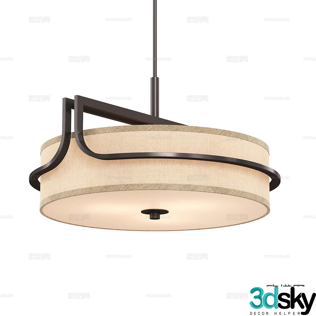 Wabi-sabi chandelier art chandelier 3d model