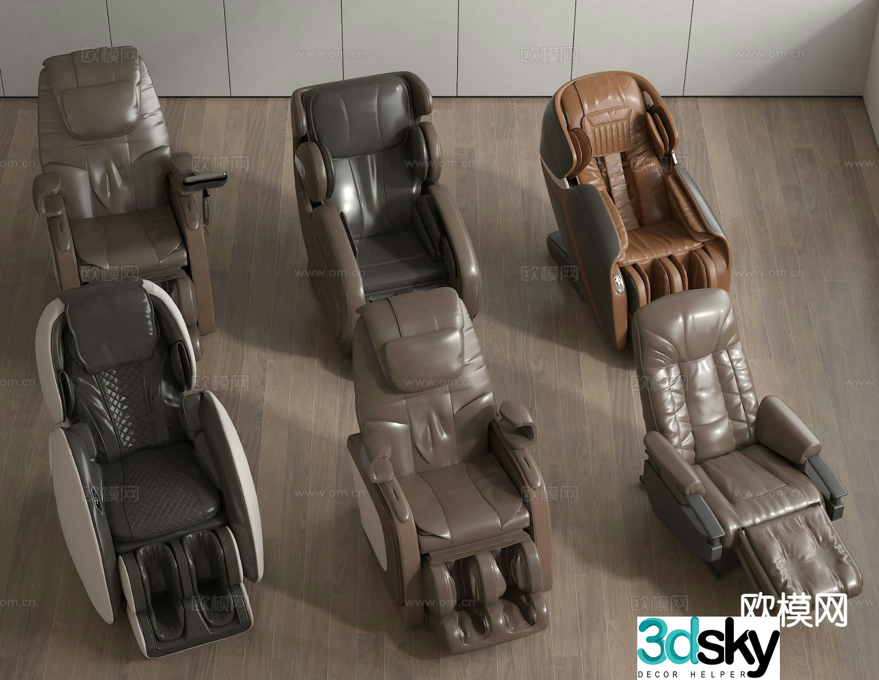 Modern massage chair massage sofa 3d model