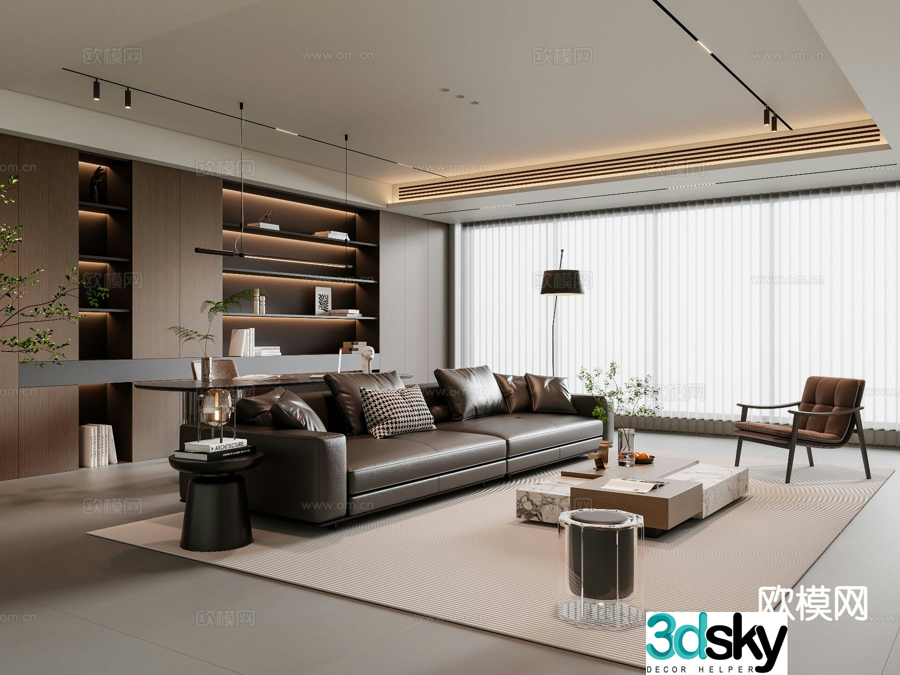 Italian living room 3d model