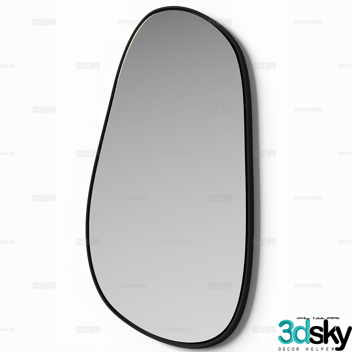 Modern decorative mirror 3d model