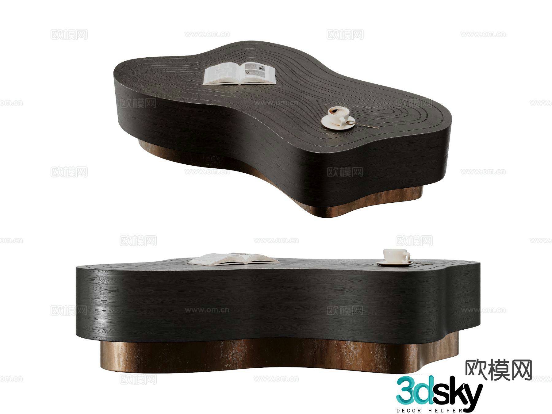 Special shaped coffee table 3d model