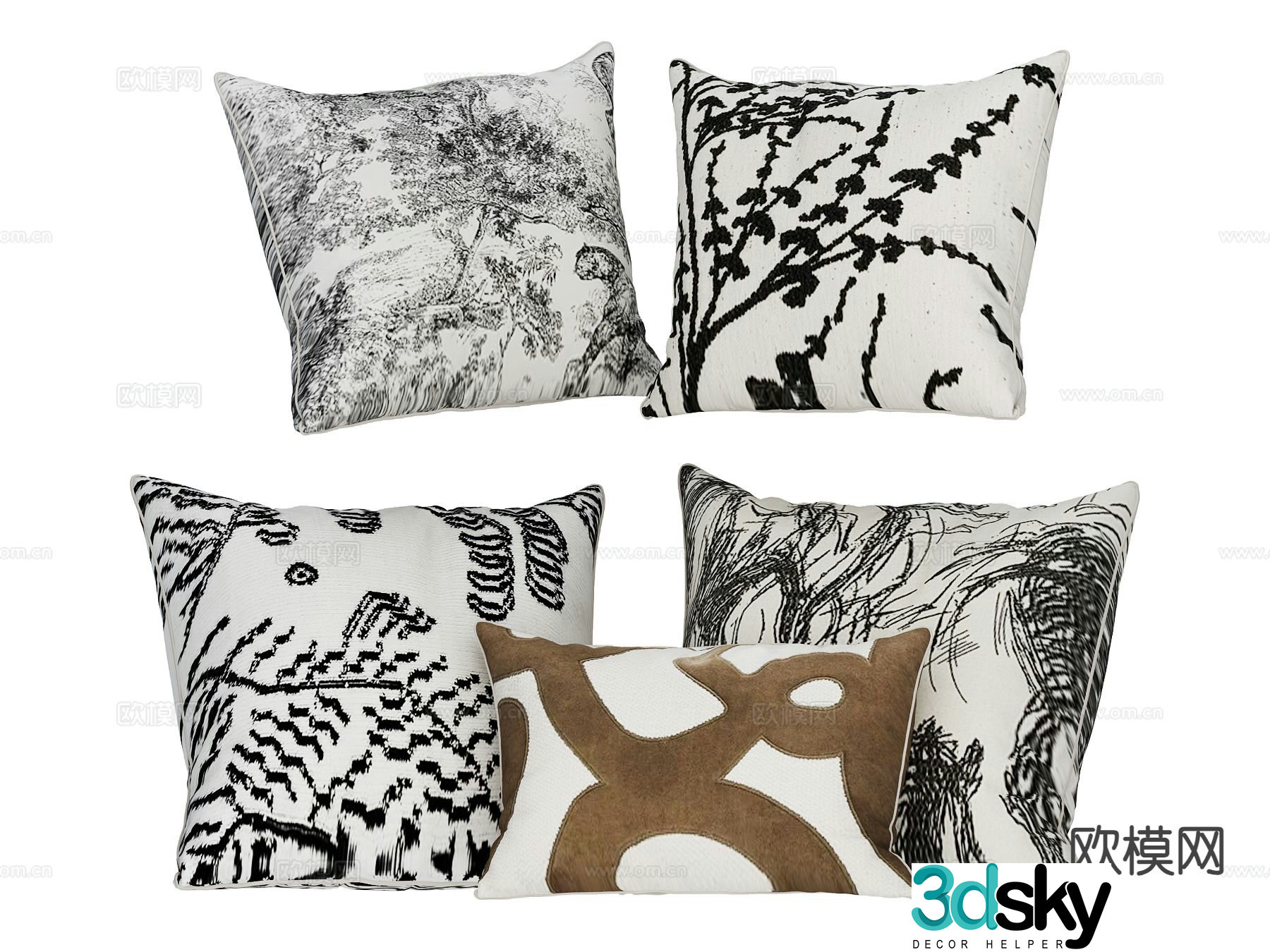 modern pillow pillow 3d model