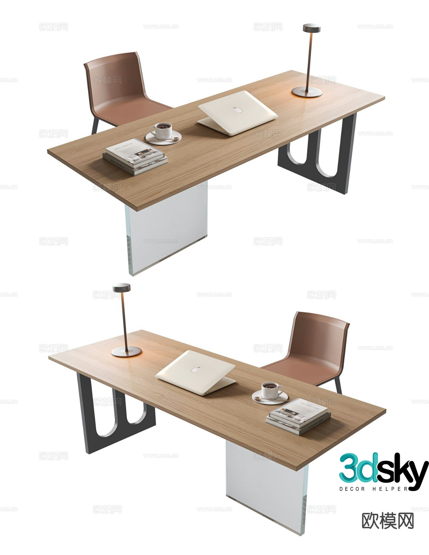 Modern desk chair 3d model