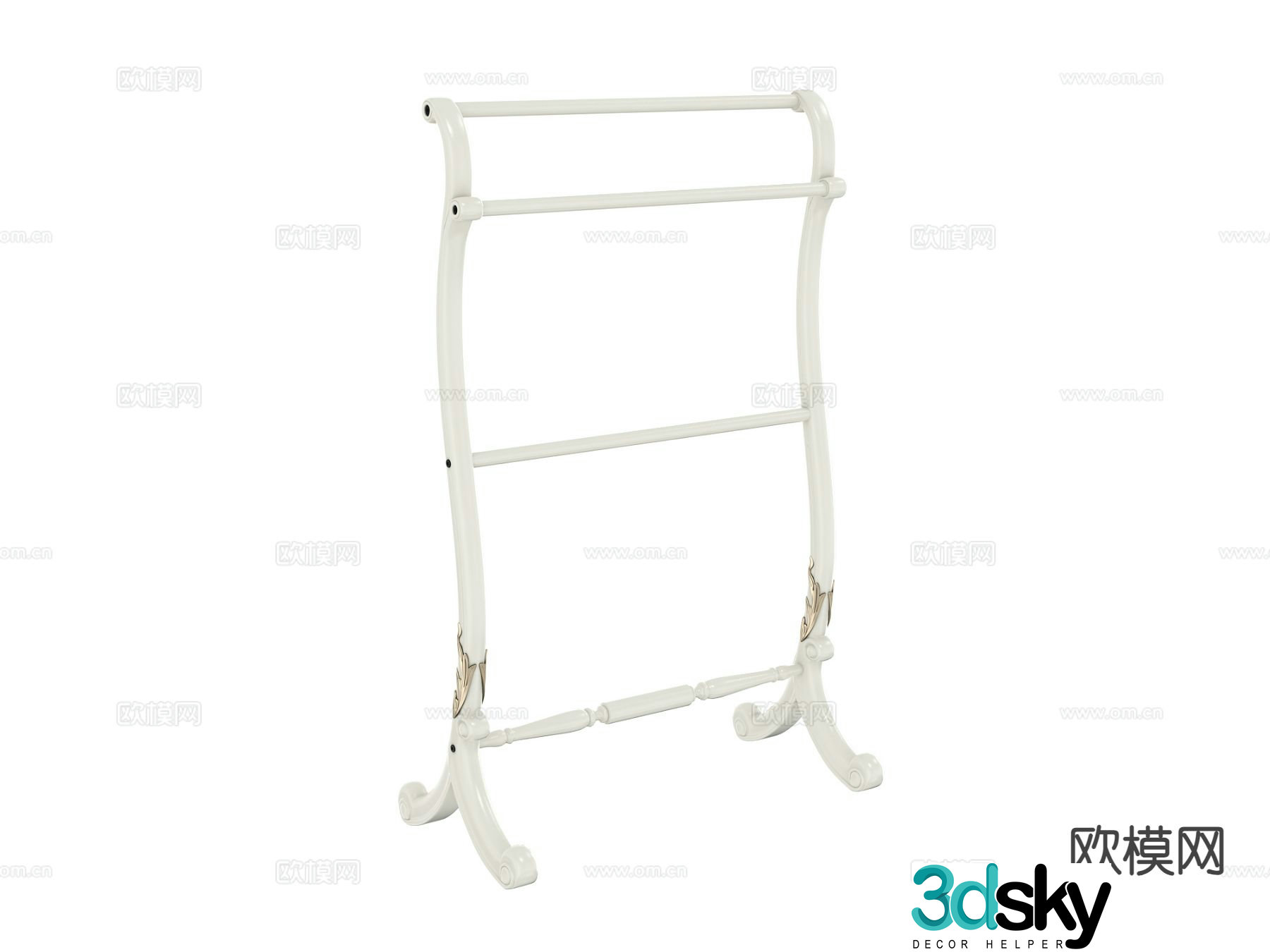 Modern coat rack coat rack 3d model